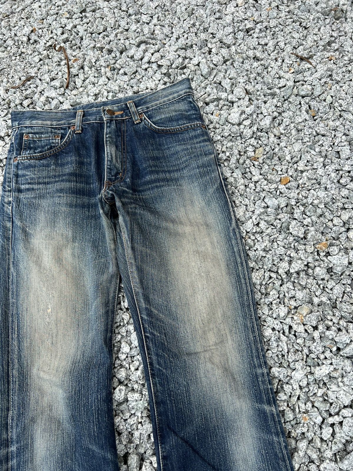 Japanese Brand Vintage Edwin 503 Rebel Bootcut Mud Wash Jean Size US 28 / EU 44 - 4 Thumbnail