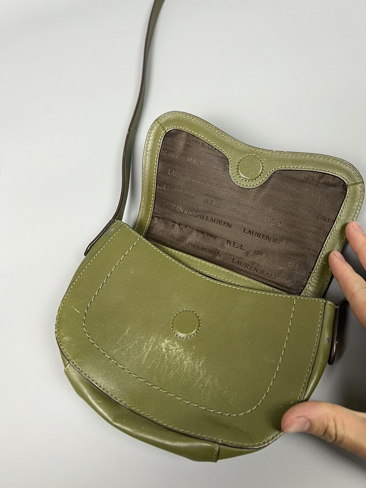 Polo Ralph Lauren RLL Ralph Lauren leather mini crossbody bag Size ONE SIZE - 4 Thumbnail