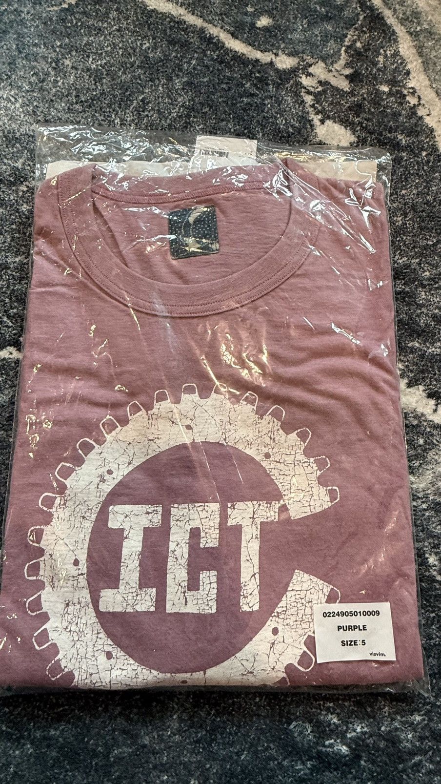 Visvim Brand New Visvim I.C.T Tee Purple Size 5 Size US XXL / EU 58 / 5 - 1 Thumbnail