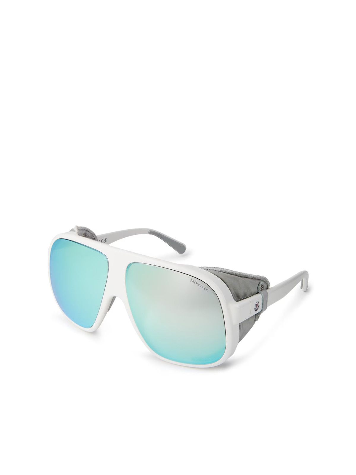 Moncler Moncler Diffractor Sunglasses - White / Smoke Mirror Size ONE SIZE - 1 Thumbnail