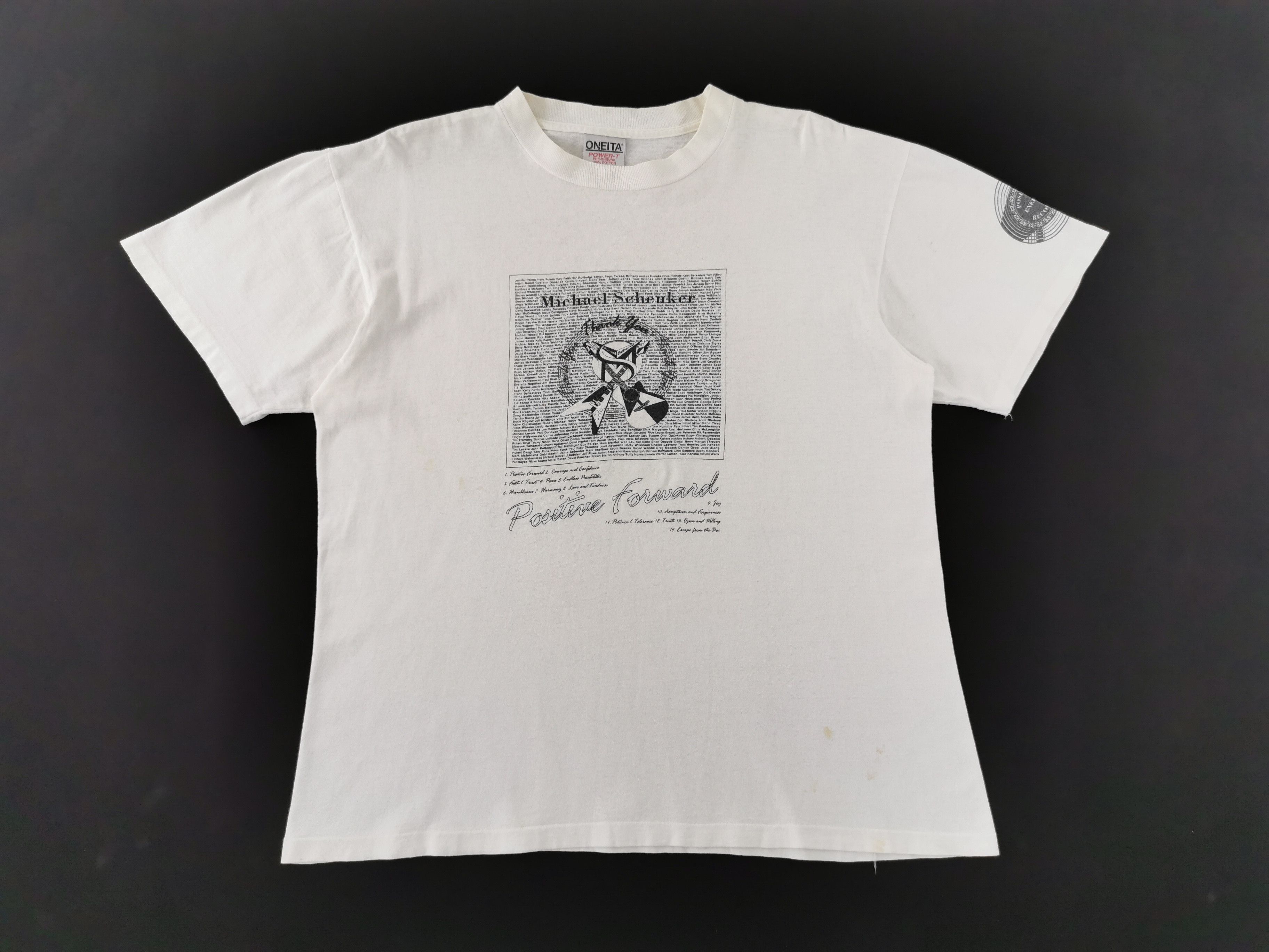 Vintage Vintage 90s Michael Schenker German Guitarist Tee Size US M / EU 48-50 / 2 - 3 Thumbnail
