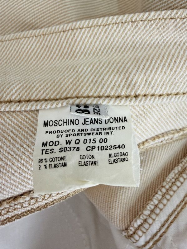 Moschino Moschino Jeans Vita Alta Donna W26 Beige Size 27" / US 4 / IT 40 - 9 Thumbnail