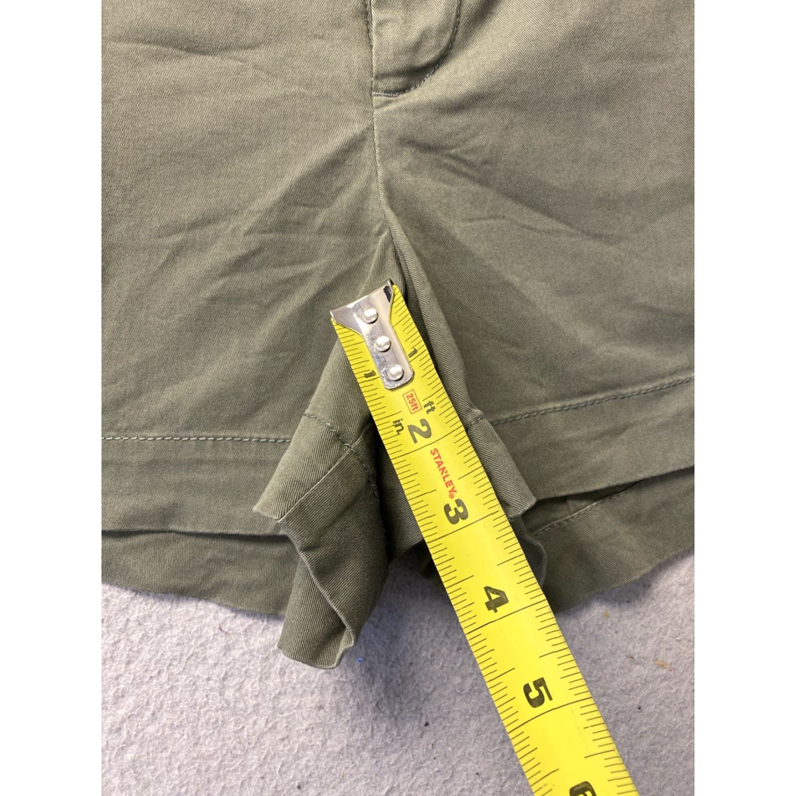 Gap Gap Chino Shorts Women 4 Green High Rise Casual Preppy Summer Size 27" / US 4 / IT 40 - 4 Thumbnail
