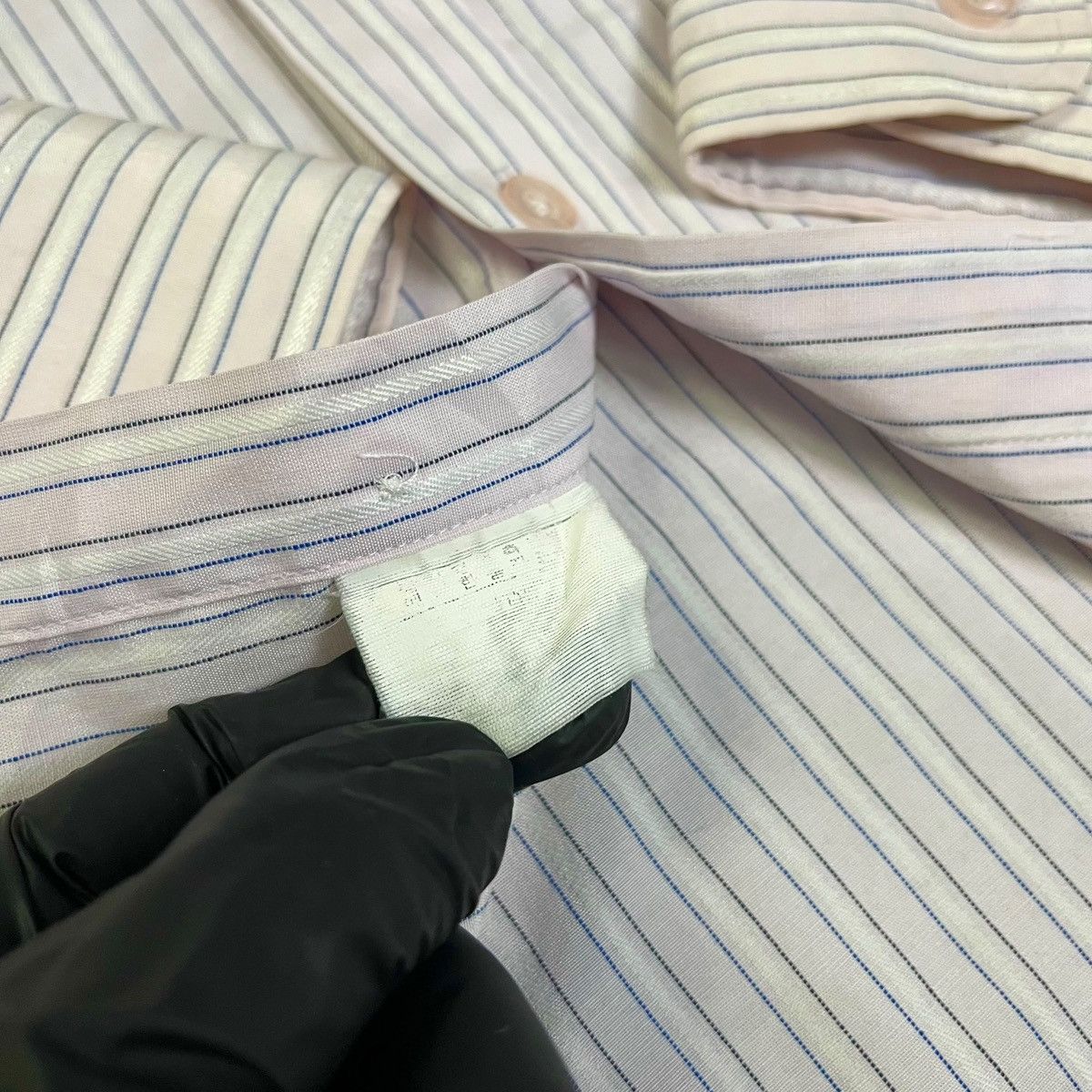 Balenciaga Balenciaga Button Up Striped Shirt Size US L / EU 52-54 / 3 - 7 Thumbnail