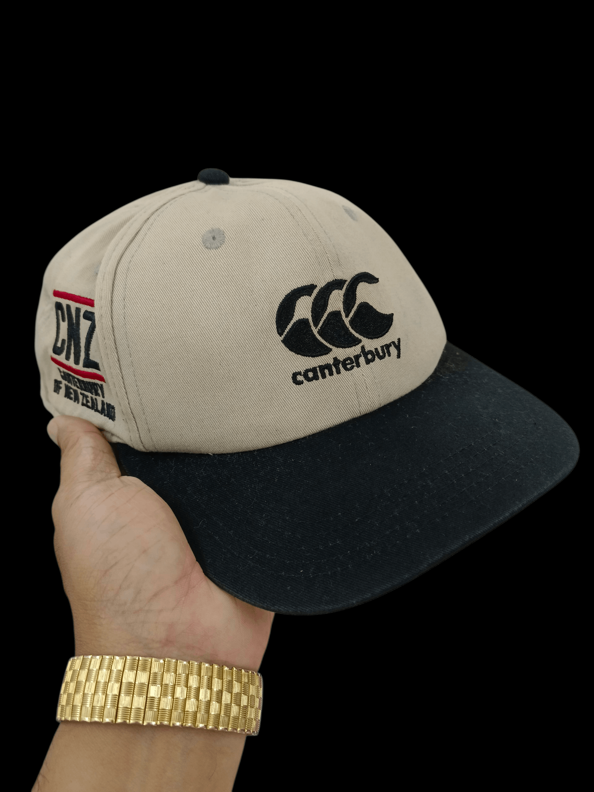 Canterbury of New Zealand Canterbury NZ Spellout Two-Tone Snapback Hat - Earth Tone Size ONE SIZE - 1 Thumbnail