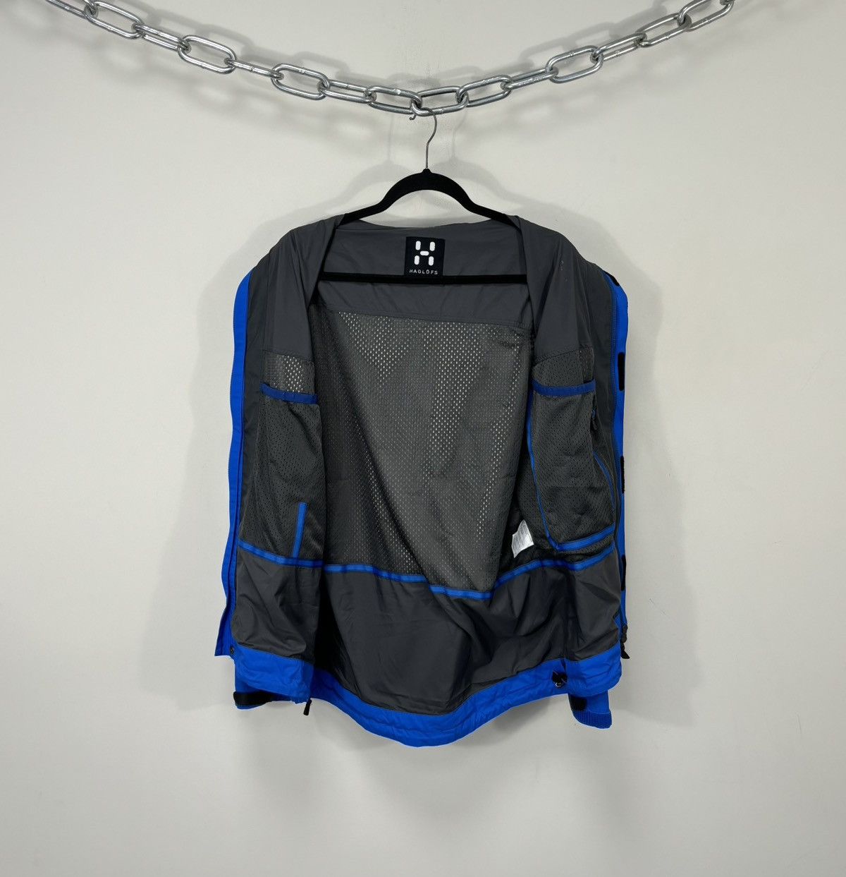 美品 Haglofs Astral/Orion Gore-Tex Jacket Haglofs astral / orion gore-tex lined jacket blue men's 46