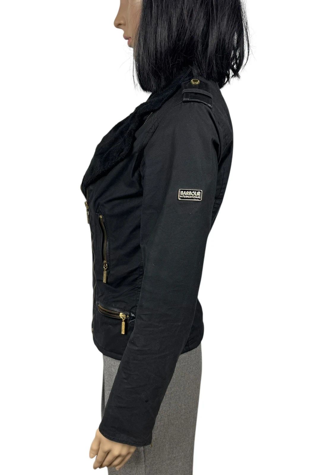 Barbour Barbour International Wax Asymmetrical Jacket Biker UK8 US4 Size S / US 4 / IT 40 - 8 Thumbnail
