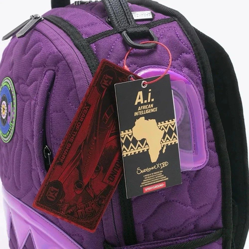 Sprayground Sprayground - AI Quilted Iridescent Backpack Size ONE SIZE - 2 Thumbnail