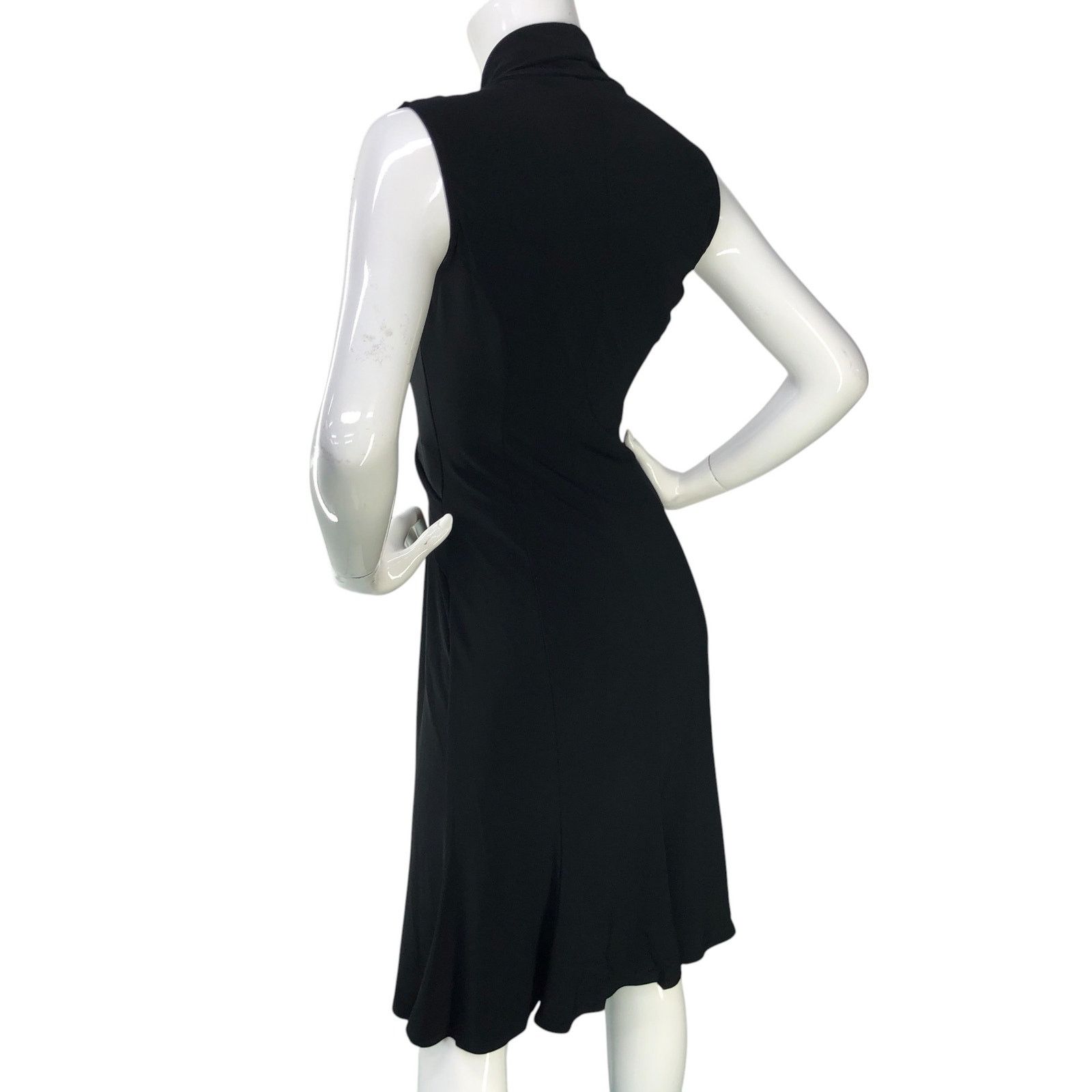Joseph Ribkoff Joseph Ribkoff Sz 6 Dress Tricot Twist Front Jersey Stretch Size M / US 6-8 / IT 42-44 - 6 Thumbnail