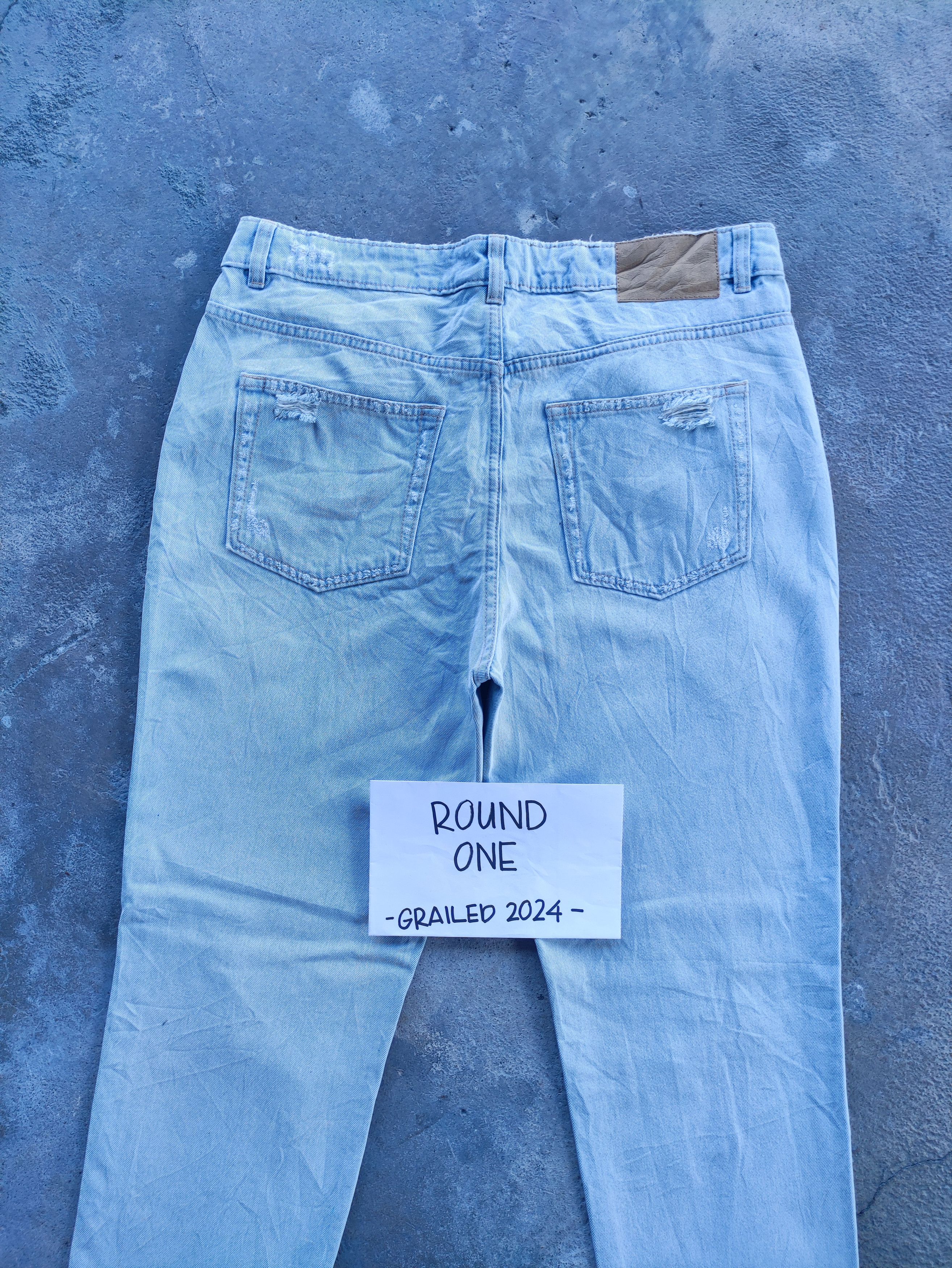 Japanese Brand × Jean Vintage Japanese Distressed Faded Patch Jeans Pants Denim Size US 34 / EU 50 - 12 Thumbnail