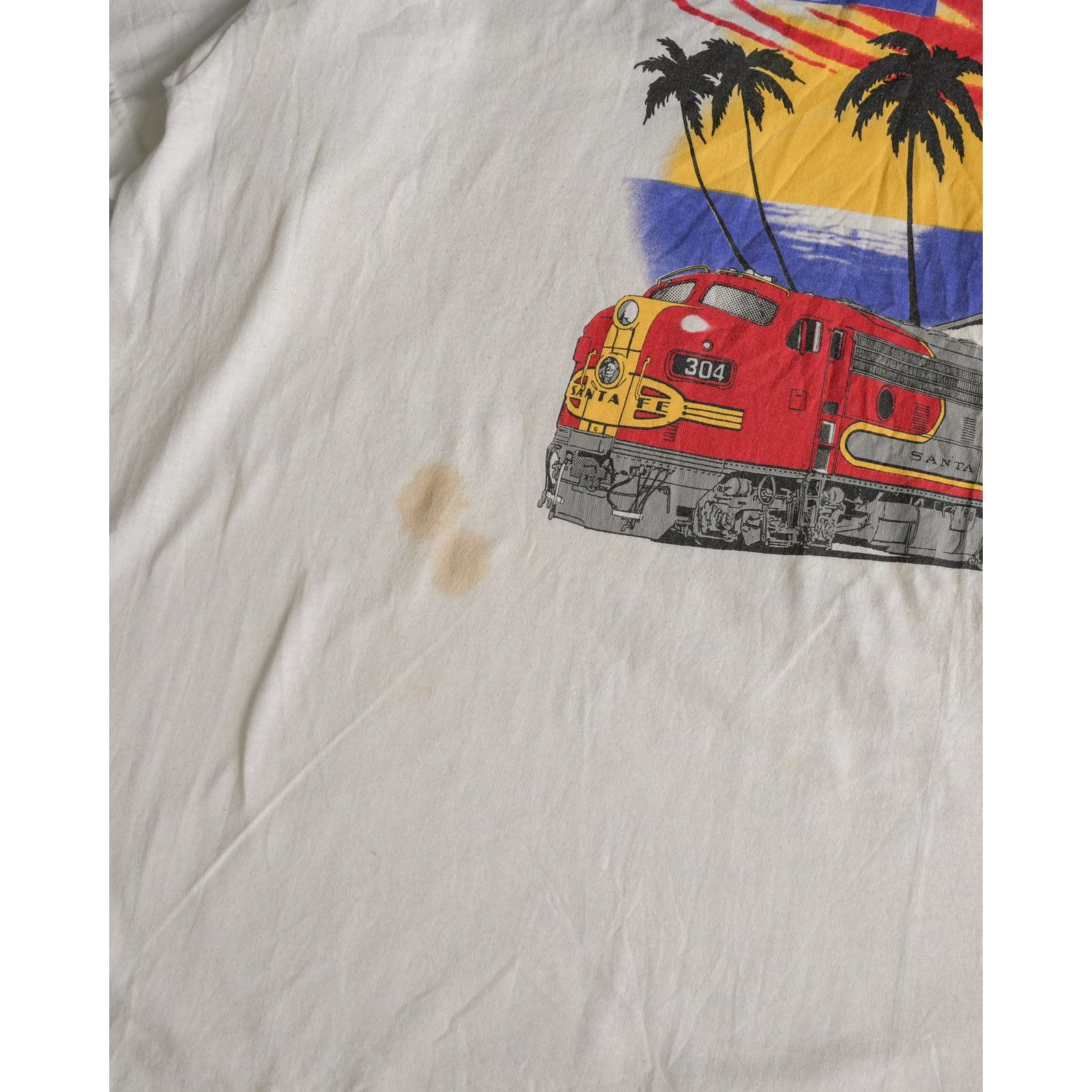 The Unbranded Brand Vintage 90s Santa Fe White Regular T-Shirt - Men's 2XL Size US XXL / EU 58 / 5 - 4 Thumbnail