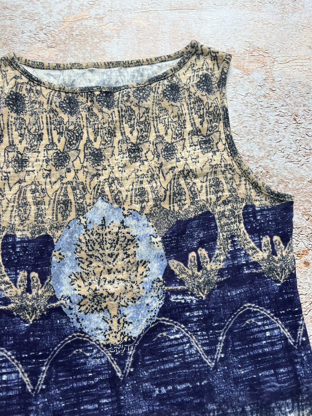 Vintage Vintage antique printed tank top Size M / US 6-8 / IT 42-44 - 3 Thumbnail