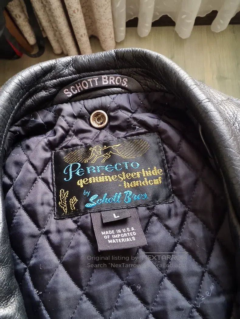 Schott Schott Classic leather jacket Size US L / EU 52-54 / 3 - 3 Thumbnail