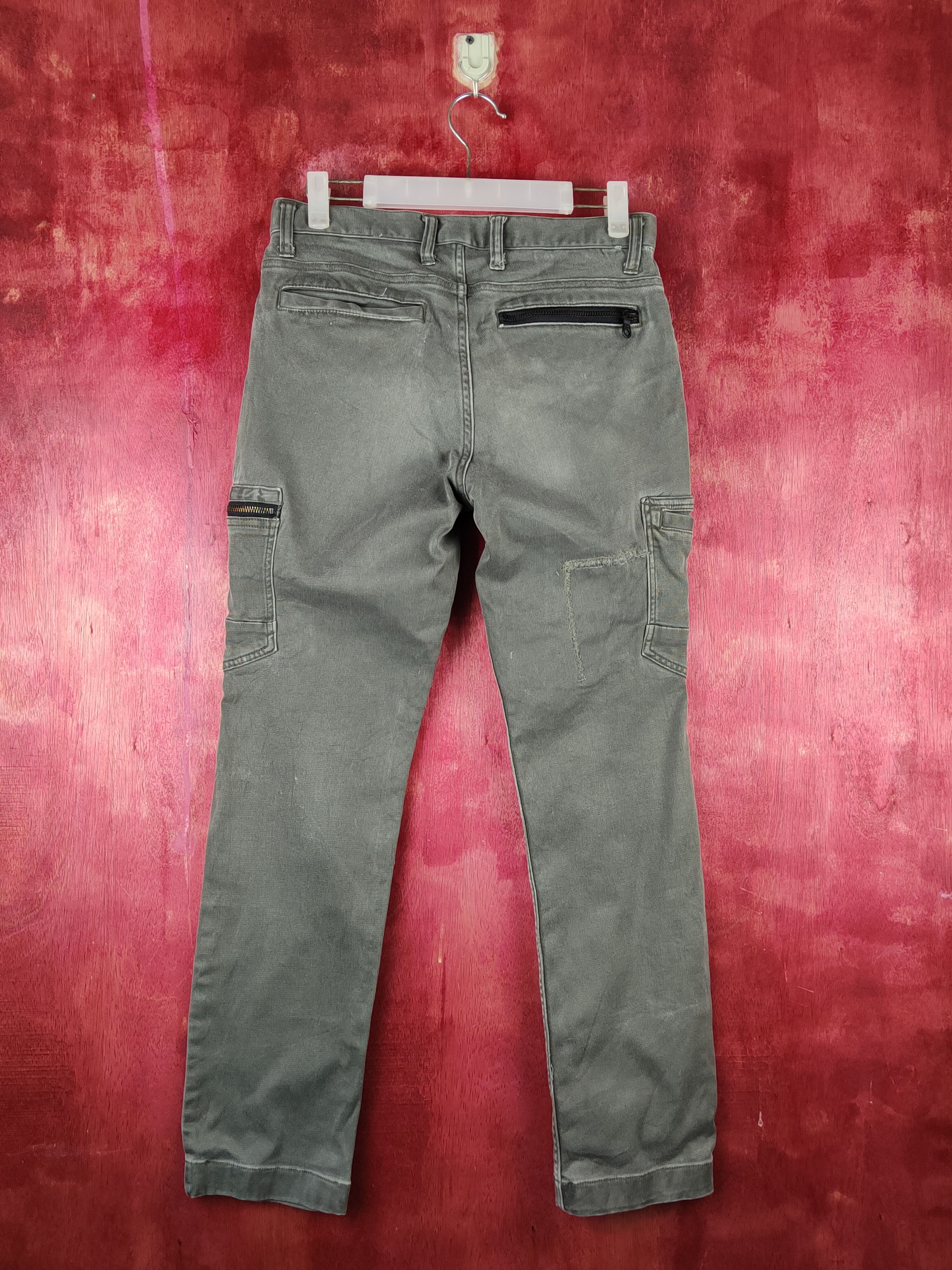 Japanese Brand Scot.Inc Olive Multipocket Tactical Denim Pants #S1469 Size US 30 / EU 46 - 7 Thumbnail