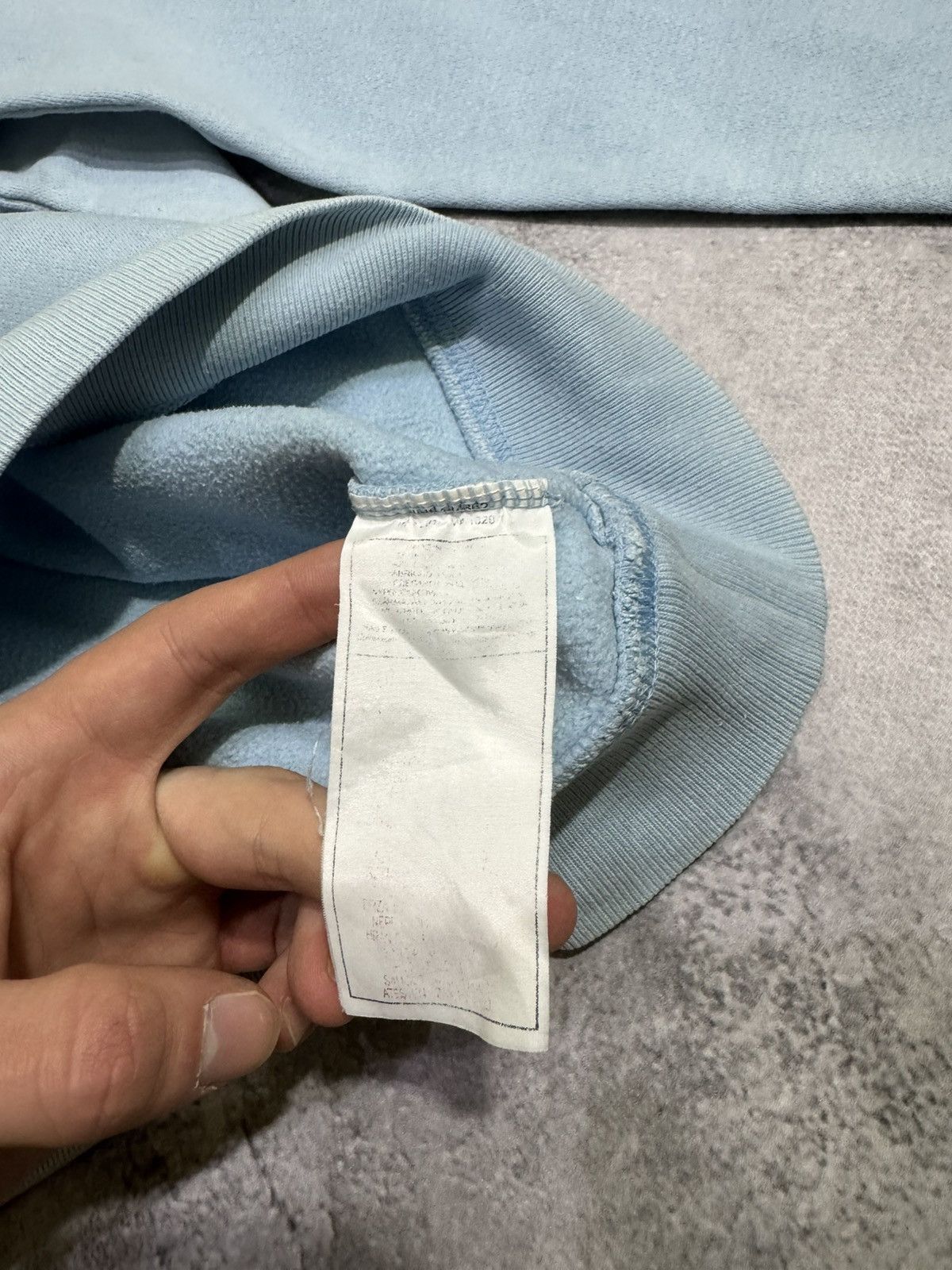 Nike × Vintage Nike Air vintage hoodie light blue sweatshirt Size US L / EU 52-54 / 3 - 10 Thumbnail