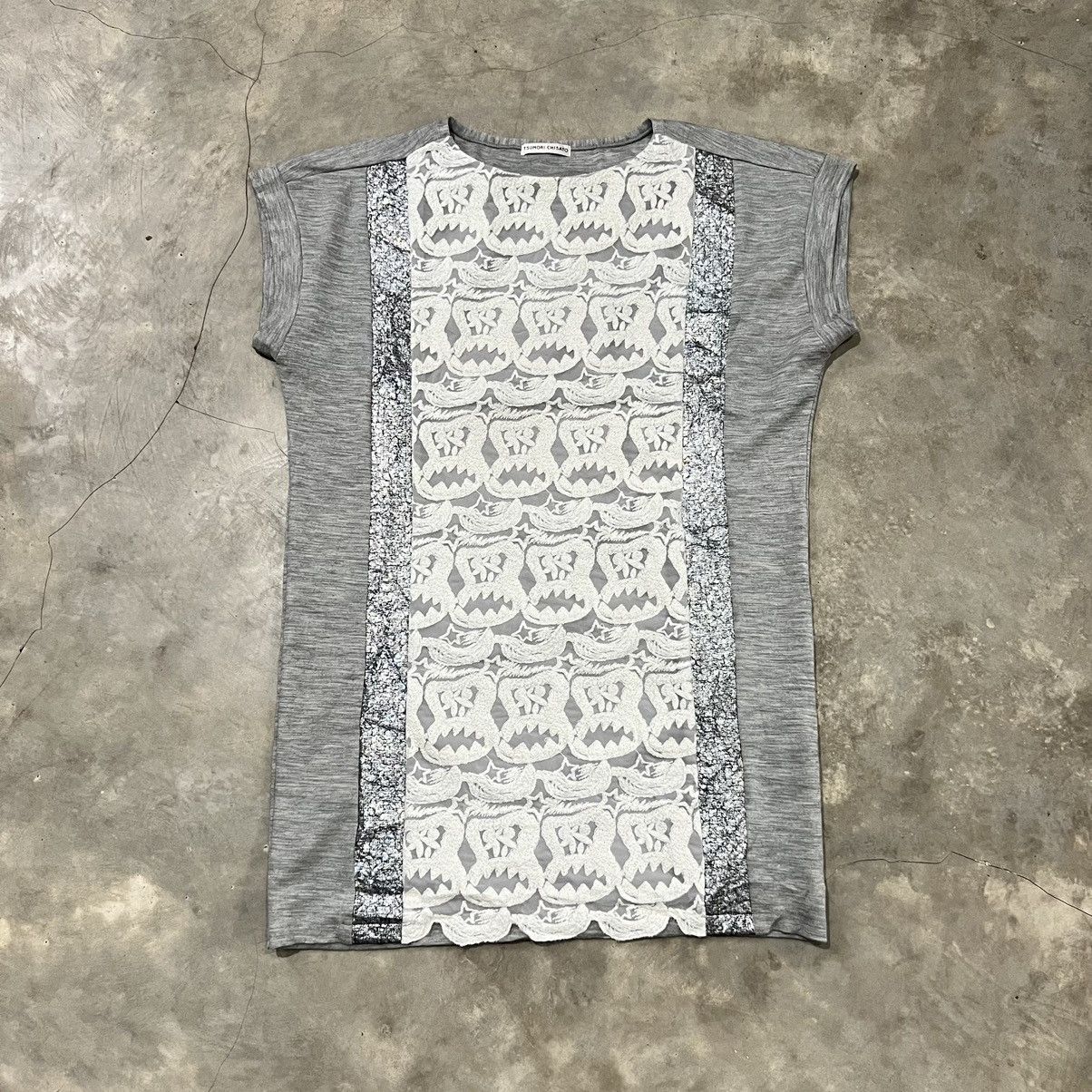 Tsumori Chisato Vintage Tsumori Chisato Wool Lace Ground Dress Size L / US 10 / IT 46 - 1 Thumbnail