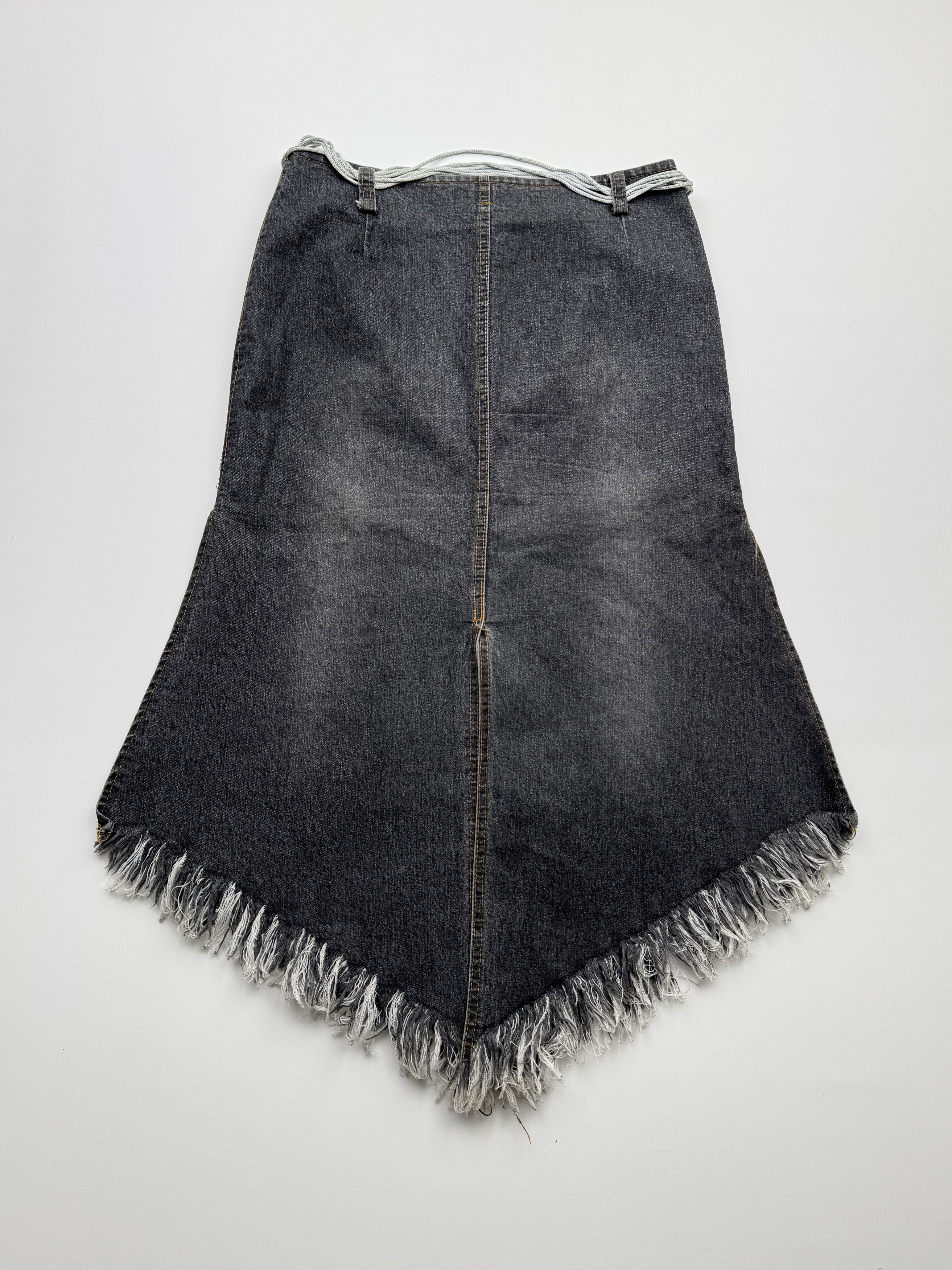 Vintage Vintage Denim Skirt With Belt B121(V430)E2 Size 27" / US 4 / IT 40 - 5 Thumbnail