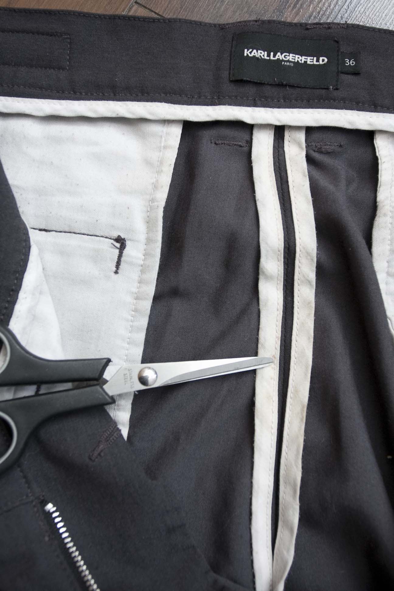 Karl Lagerfeld Karl Lagerfeld Pants Size 37x27.5 Dark Gray Size US 37 - 6 Thumbnail