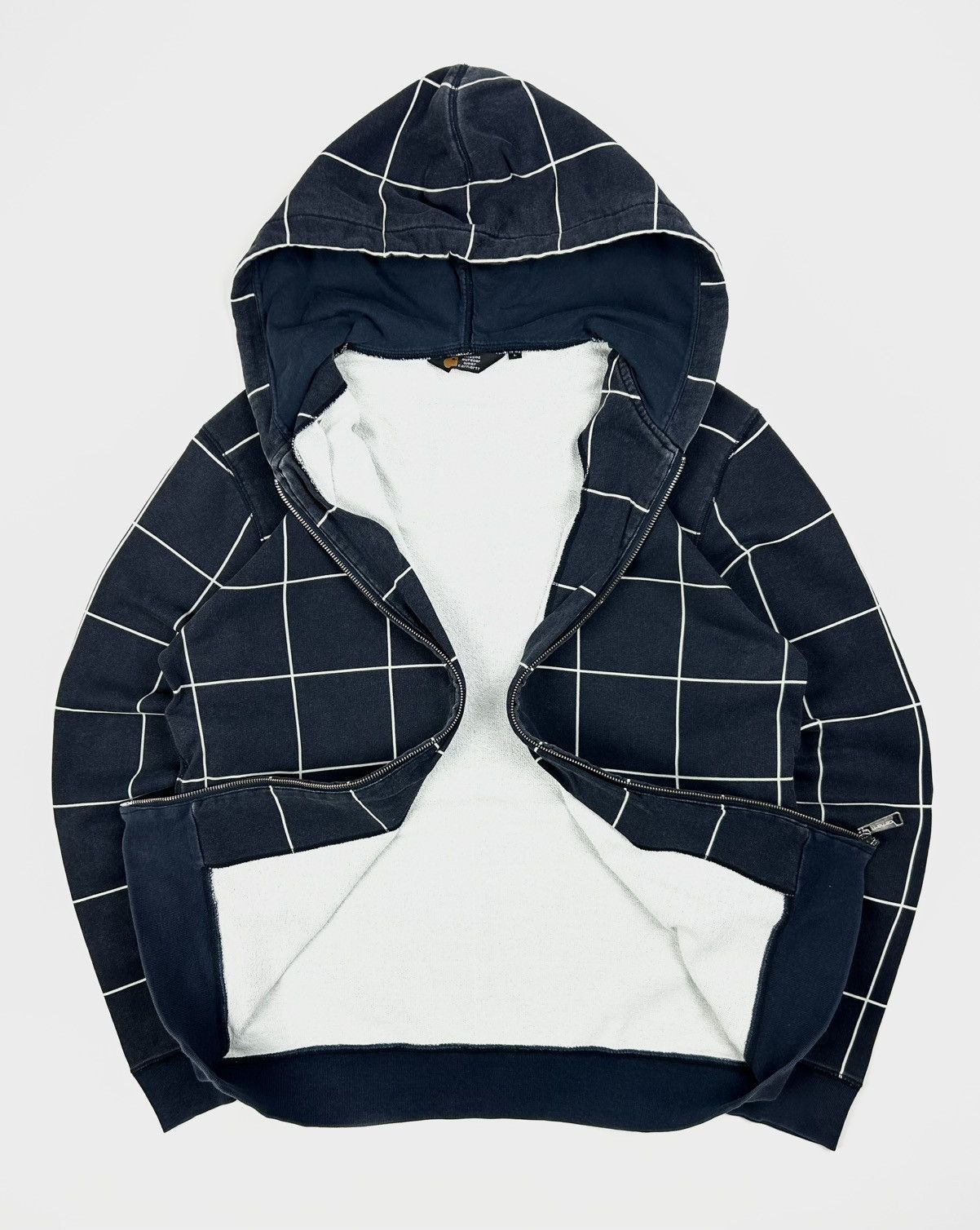 Carhartt Vintage Carhartt Hooded Fence Jacket Plaid Hoodie Y2K Size US L / EU 52-54 / 3 - 3 Thumbnail