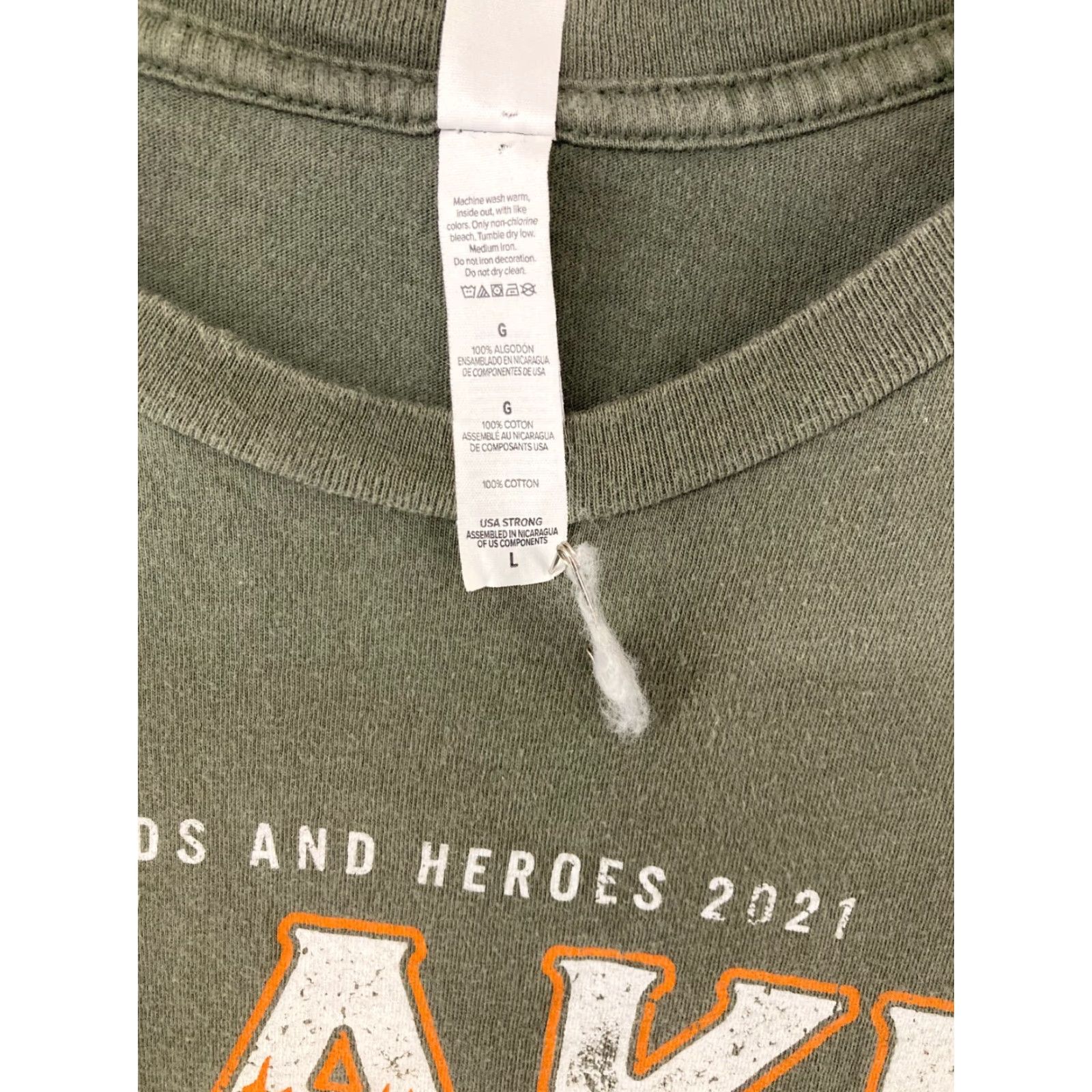 Vintage Canvas Blake Shelton Mens Concert TShirt L Green Shirt Men Adult Large Graphic Print Skull Wings Angel Country Fans Decade None Size US L / EU 52-54 / 3 - 6 Thumbnail