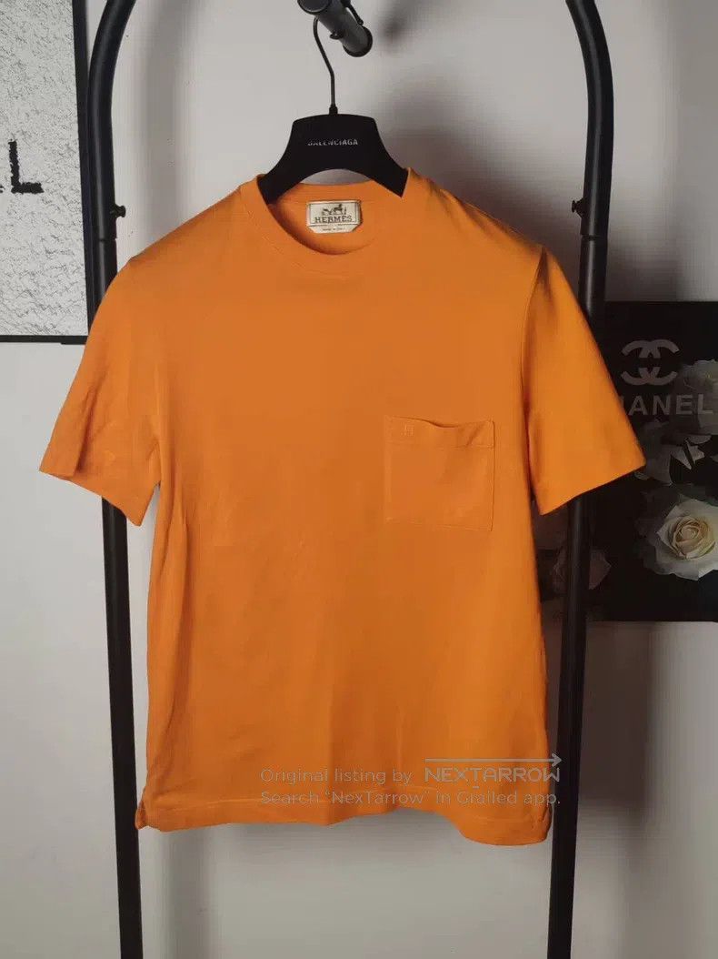 Hermes Hermes Pocket Logo Short Sleeve Size S / US 4 / IT 40 - 1 Thumbnail