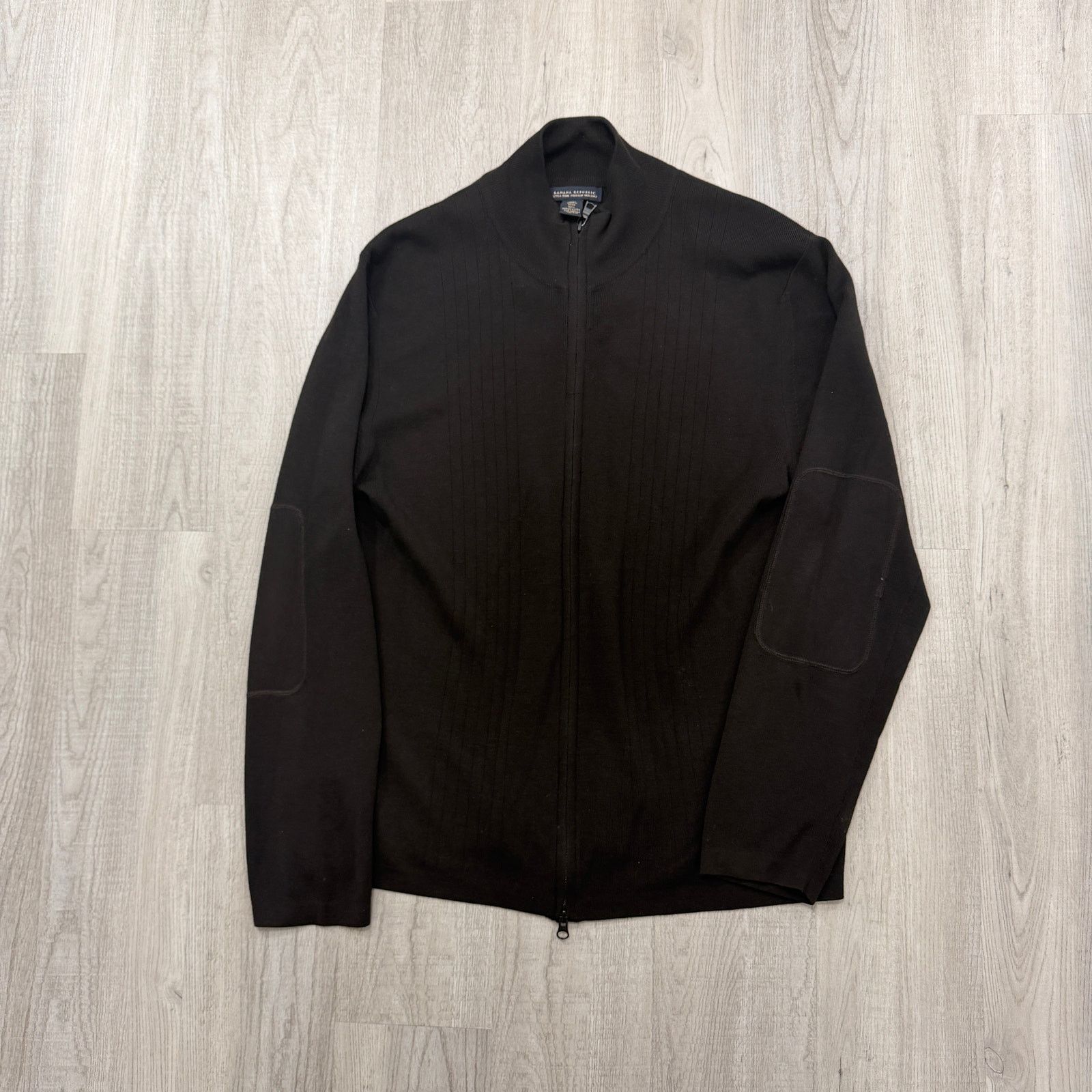 Banana Republic Vintage Banana Republic Merino Wool Full Zip Sweater Size US XL / EU 56 / 4 - 1 Thumbnail