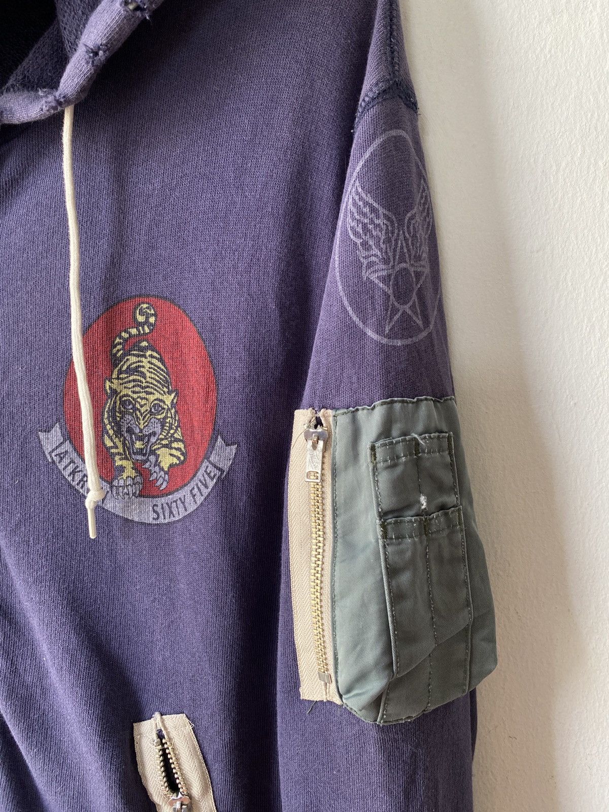 Avirex Vintage Avirex USAF Atkron Sixty Five Distressed Hoodie Size US M / EU 48-50 / 2 - 6 Thumbnail
