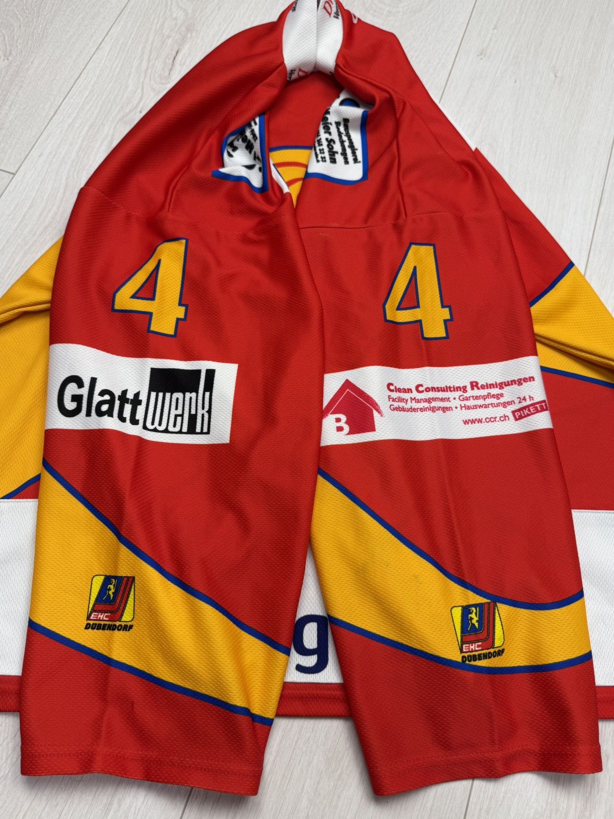 NHL OCHSNER Ehc Dubendorf #4 FRANK Swiss Hockey Jersey Size XL Size US XL / EU 56 / 4 - 8 Thumbnail