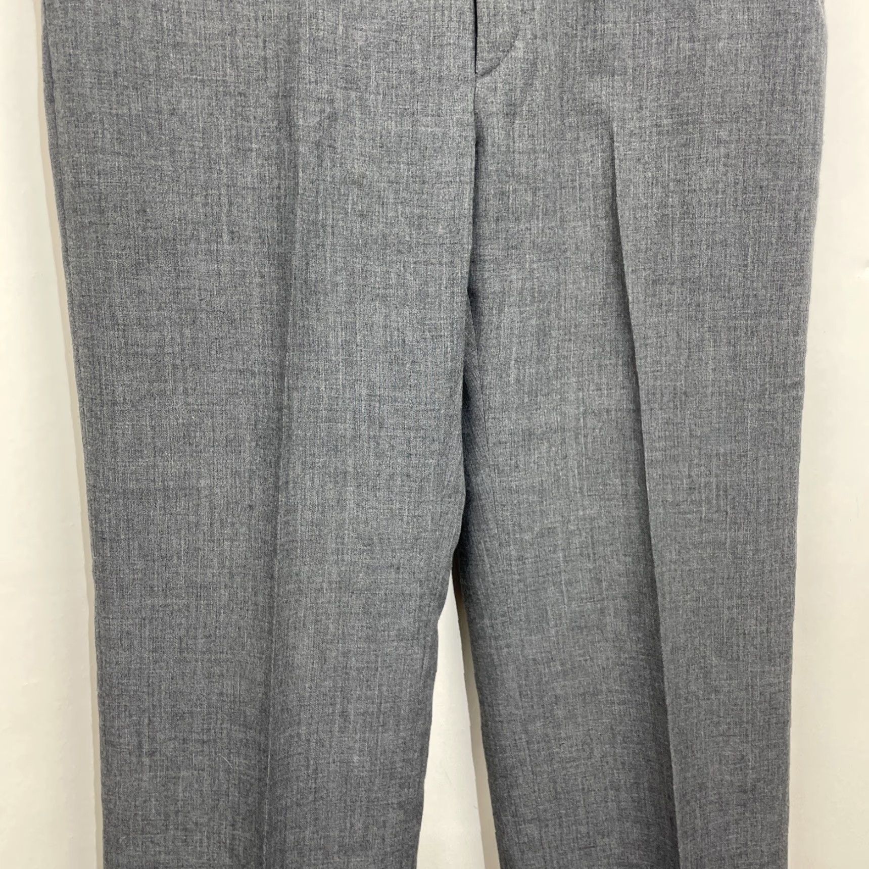 Haggar VINTAGE Haggar Pants Straight Gray 34x30 Men's Regular 5-Pocket Flat Front Belt Loops Polyester Dress Slacks Chino USA Size US 34 / EU 50 - 5 Thumbnail