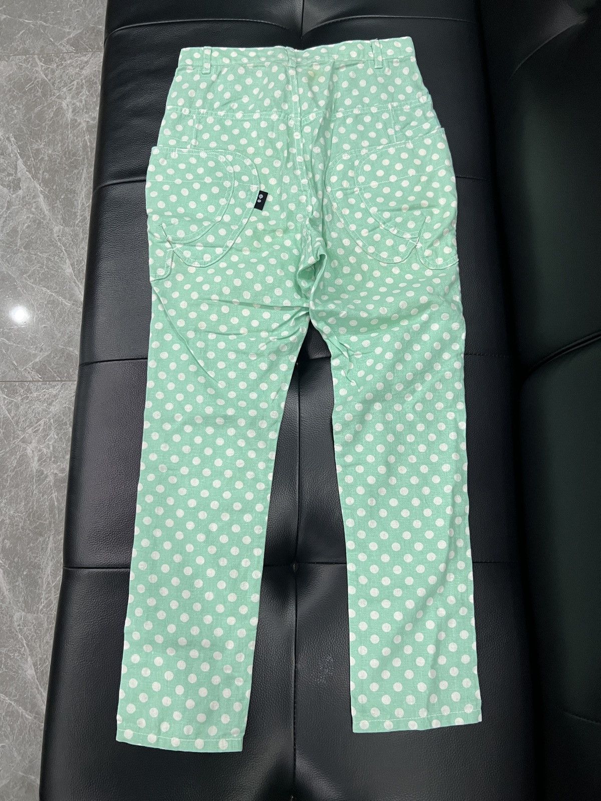 mercibeaucoup mercibeaucoup, Polka Dot Straight Leg Trousers Size 25" / US 0 / IT 36 - 2 Thumbnail