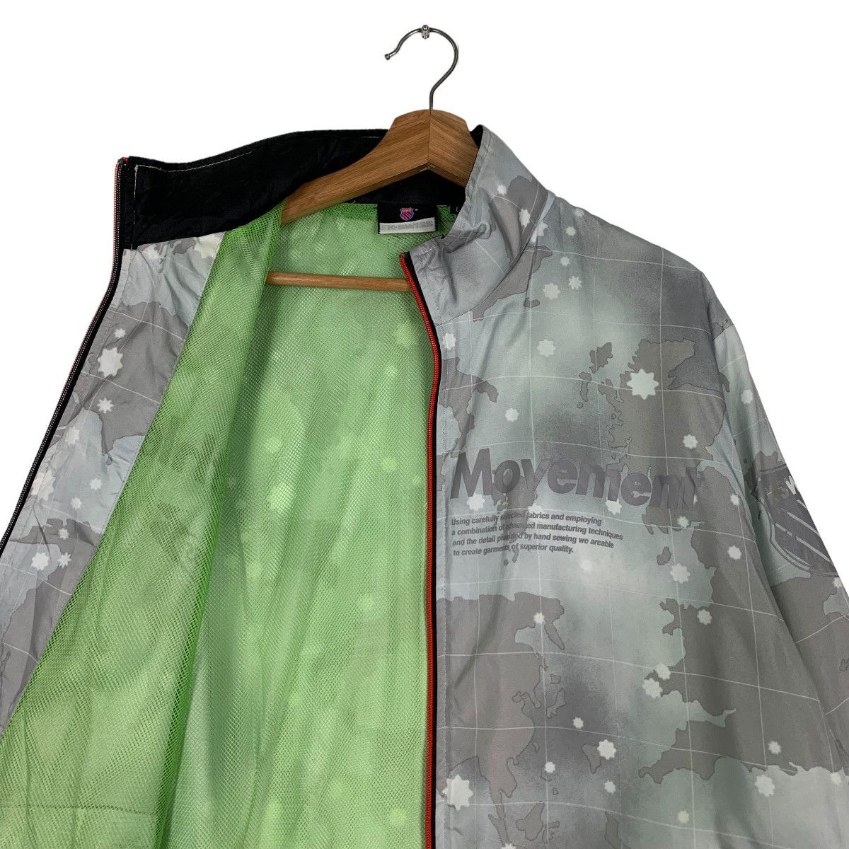 Japanese Brand K.SWISS Athletic Movement Big Logo Camo Light Jacket 0114-C6 Size US L / EU 52-54 / 3 - 11 Thumbnail