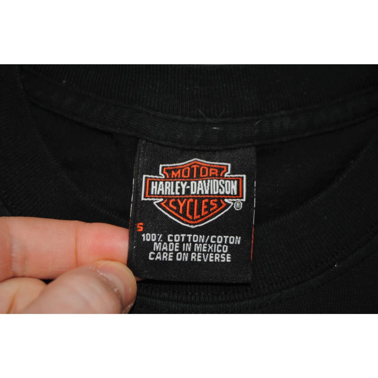 Harley Davidson Harley-Davidson 2000s Southampton Dockgate 20 Graphic T-Shirt Mens Small Black Size US S / EU 44-46 / 1 - 4 Thumbnail