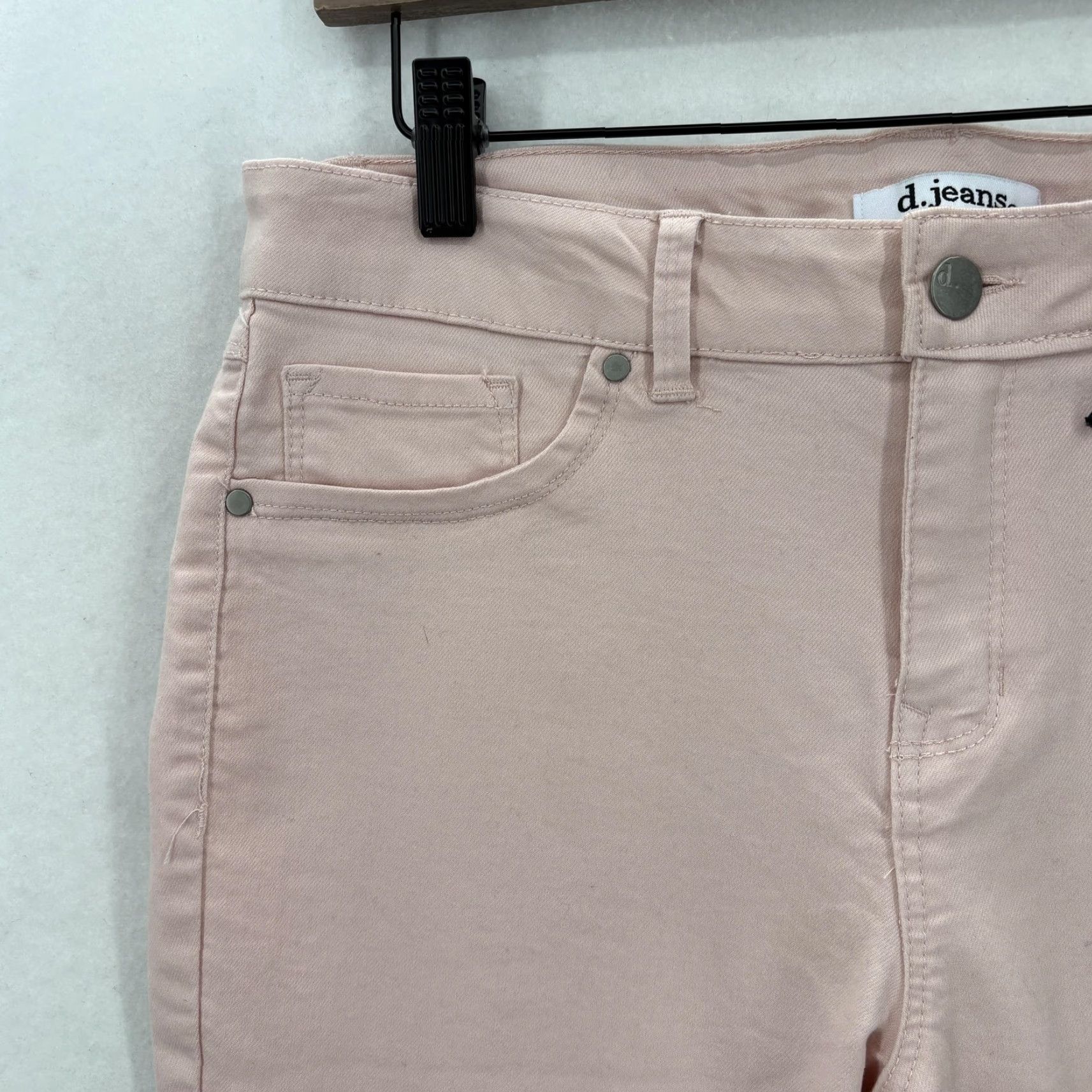 Vintage D. Jeans High Waist Ankle Jeans Womens 8 Pink Modern Fit Stretch Denim Preppy Size 30" / US 8 / IT 44 - 3 Thumbnail