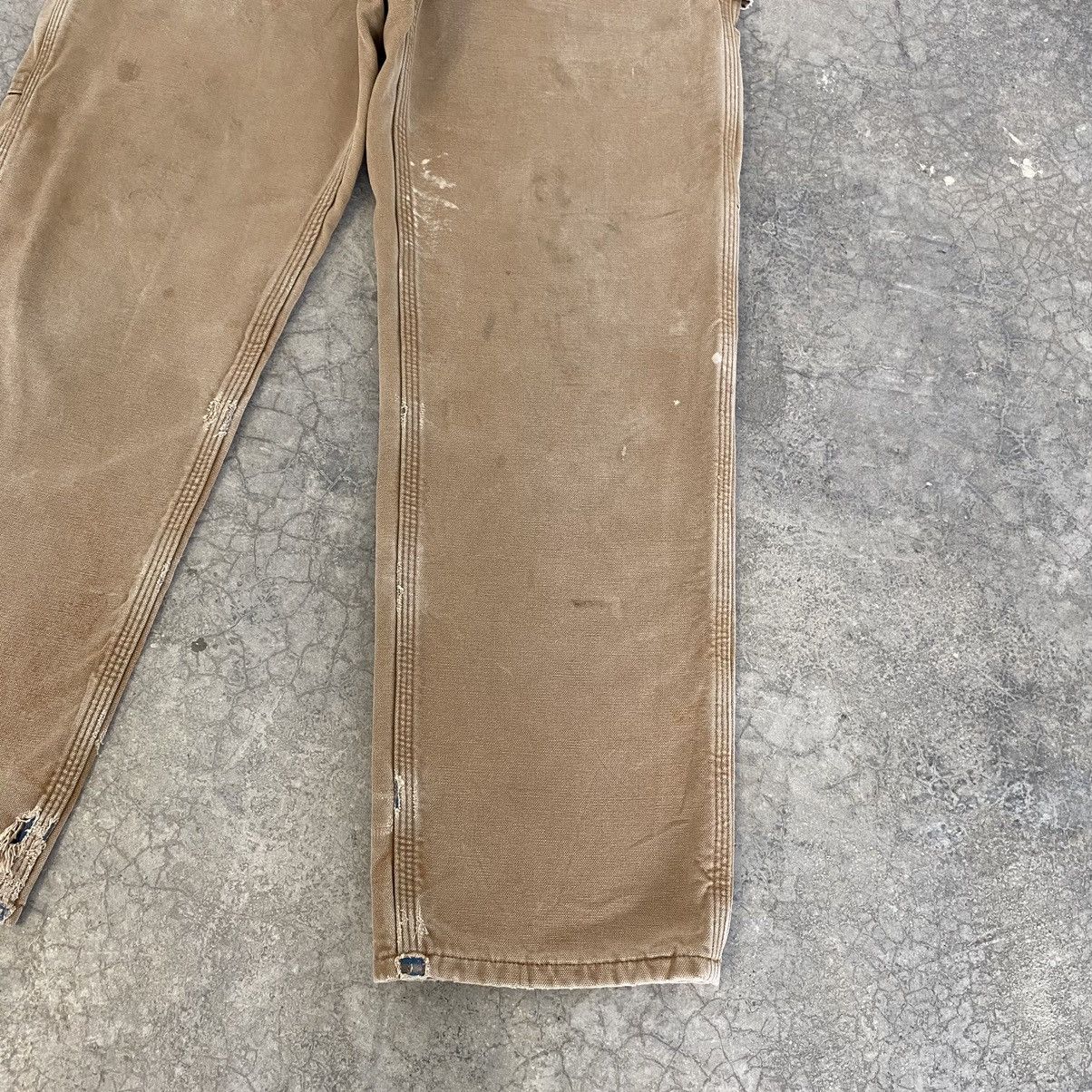 Carhartt Vintage Carhartt Blanket Lined Faded Dirty Carpenter Pants Size US 31 - 12 Thumbnail
