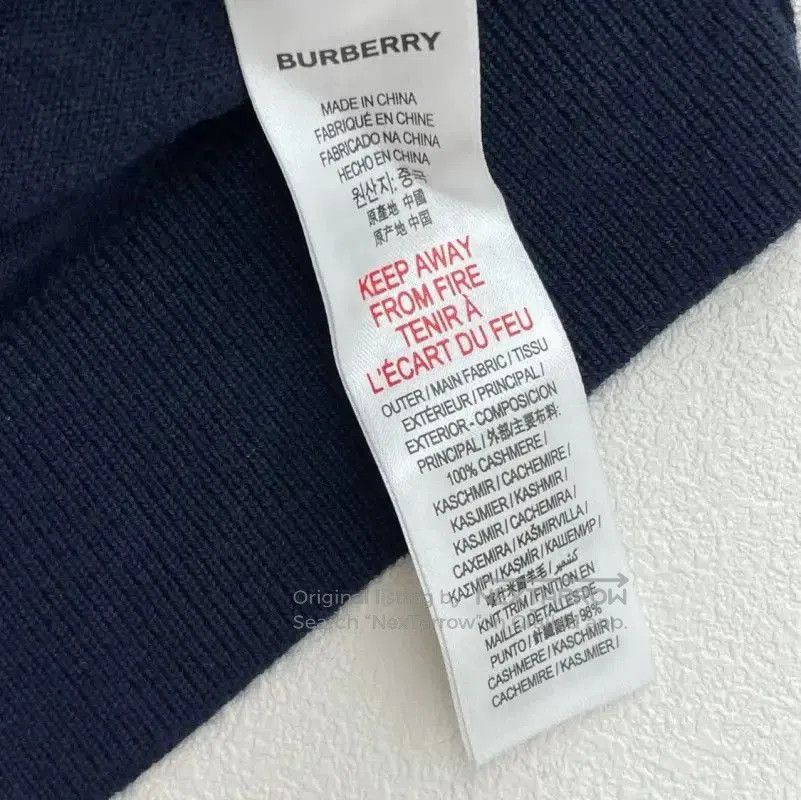 Burberry Burberry Navy Blue Cashmere Men's Knit Sweater. Size US S / EU 44-46 / 1 - 5 Thumbnail