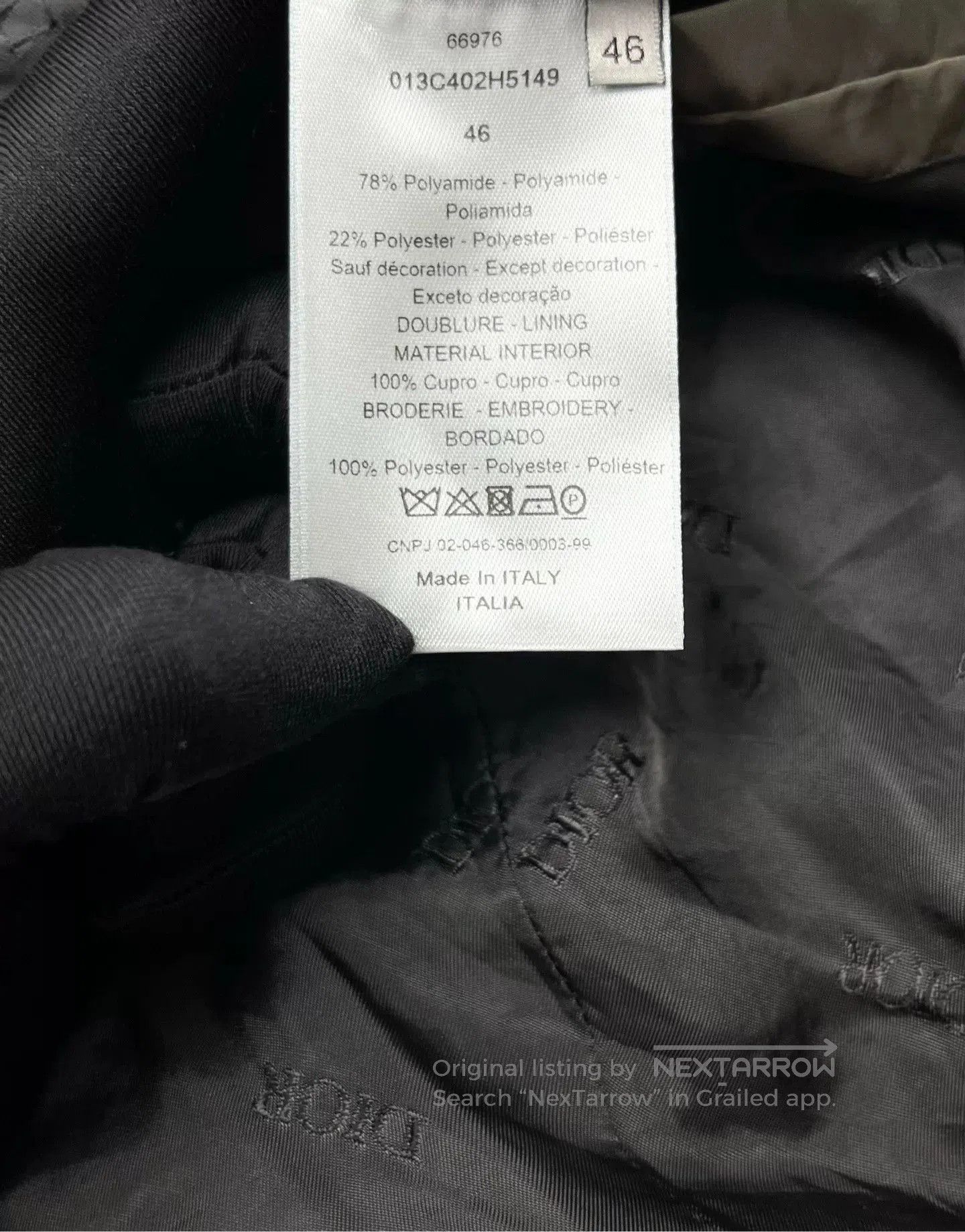 Dior Dior Embroidered CD Logo Hooded Nylon Jacket. Size US S / EU 44-46 / 1 - 4 Thumbnail