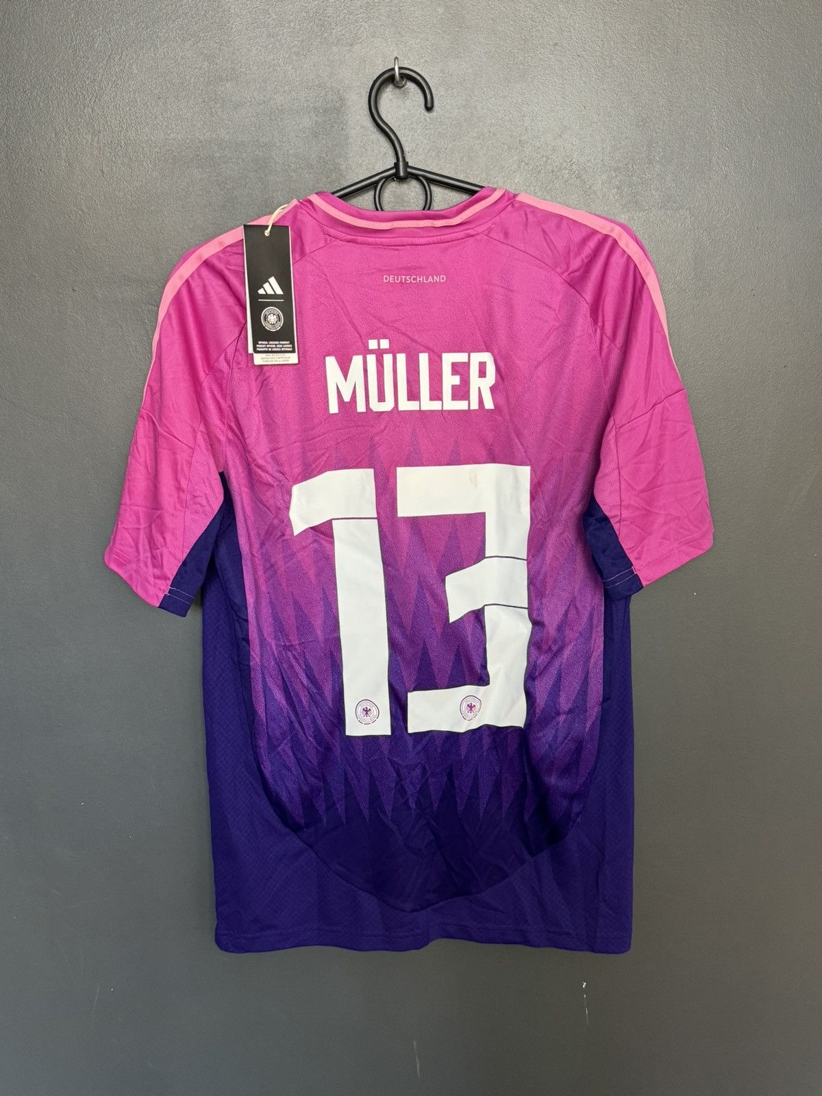 Adidas KIDS New Germany 2024 Away Muller Football Jersey T-Shirt Size US S / EU 44-46 / 1 - 1 Thumbnail
