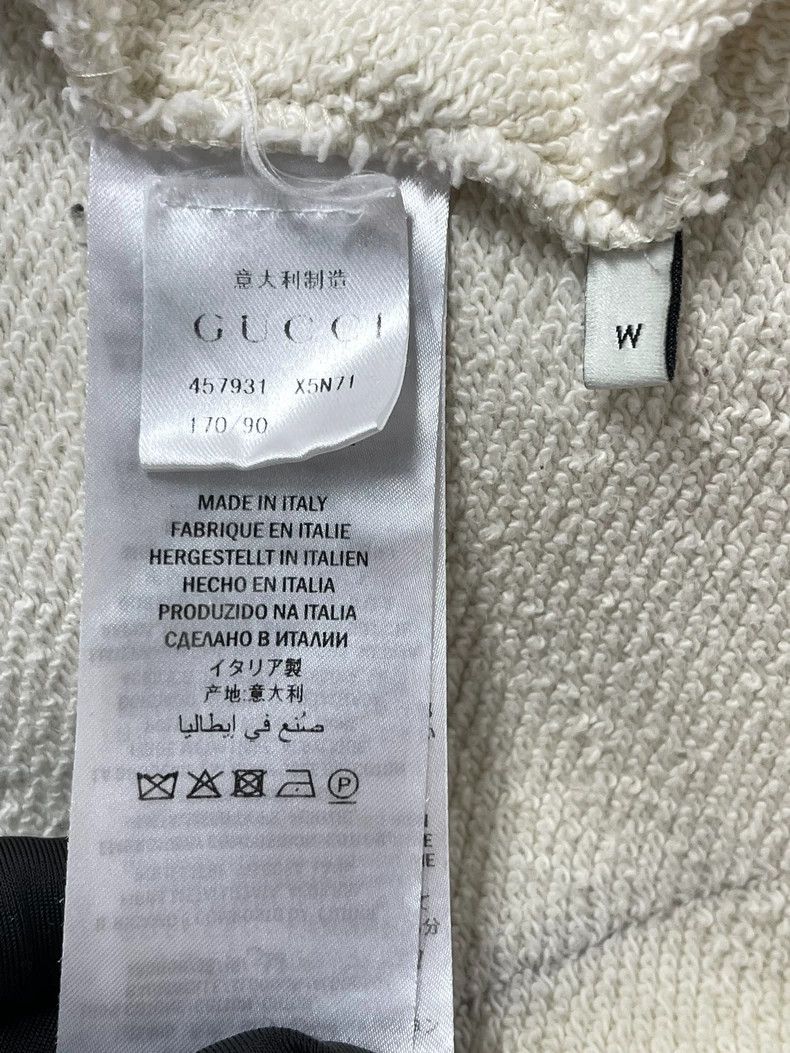 Gucci Gucci Beige Belt Logo Destroy Hoodie Sweatshirt 2502-Nextar Size US M / EU 48-50 / 2 - 4 Thumbnail