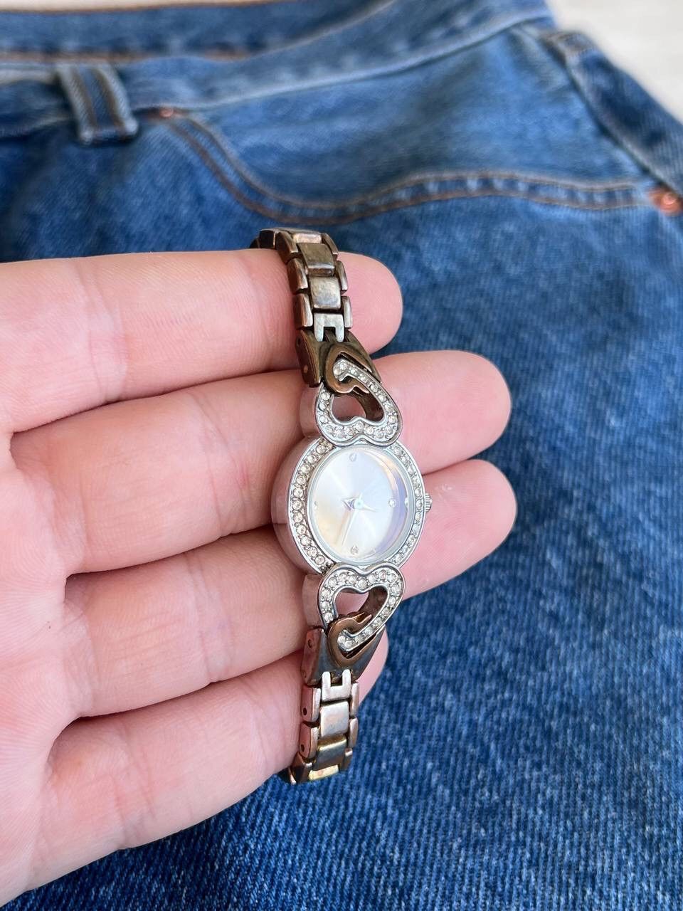 Japanese Brand × Vintage Vintage ❤️ Heart Japanese style futuristic Steel Watch Size ONE SIZE - 5 Thumbnail