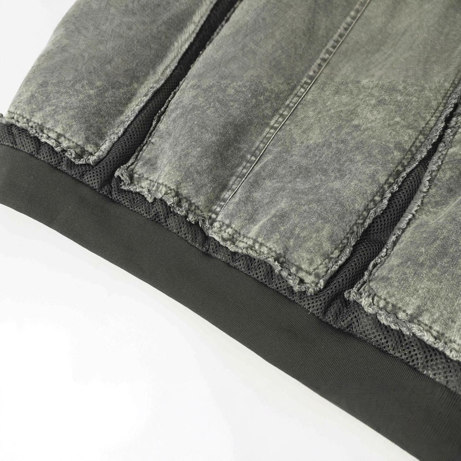 Japanese Brand Textured Patchwork Bomber Jacket, Casual Outerwear Size US M / EU 48-50 / 2 - 4 Thumbnail
