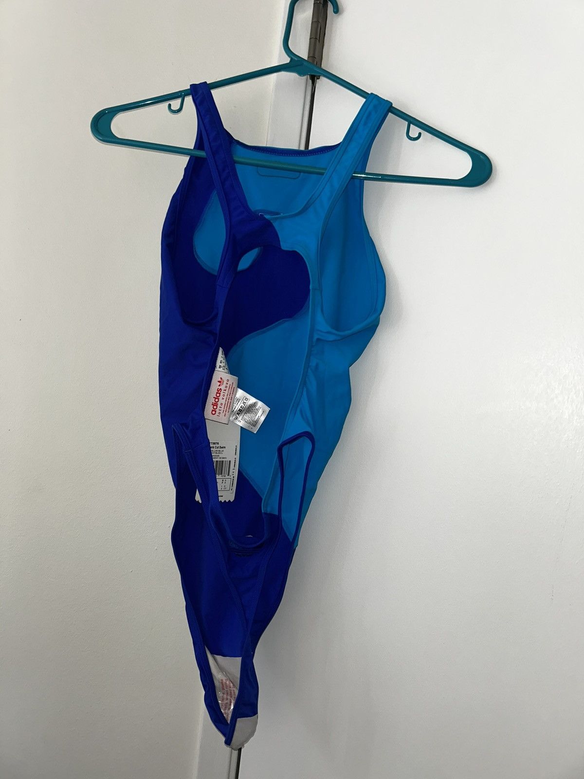 Adidas Adidas x Lotta Volkova blue one-piece swimsuit Size S Size ONE SIZE - 9 Thumbnail