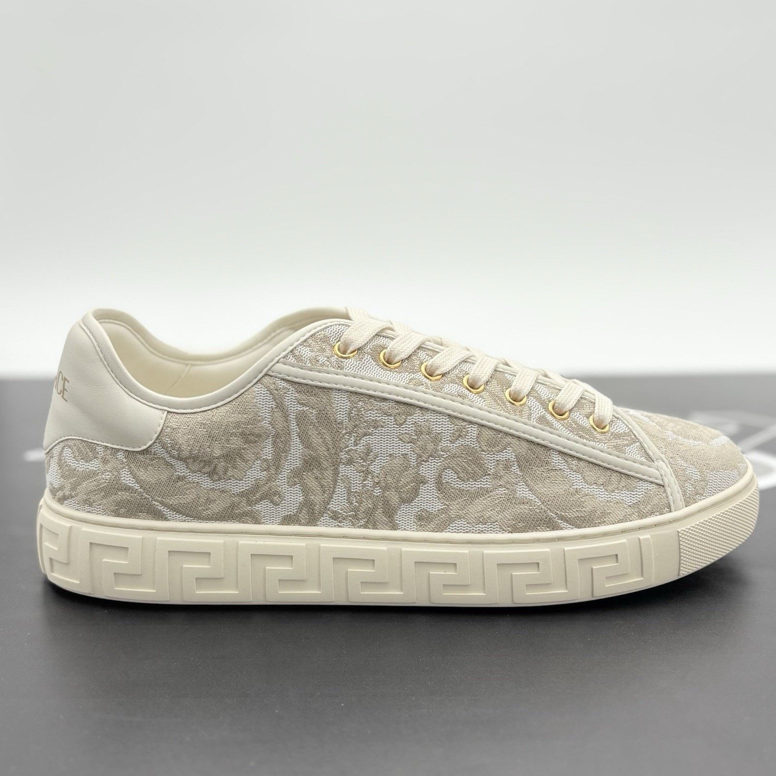 Versace Versace Barocco Greca Sneaker ' Beige Print ' | WORN ONCE! Size US 11 / EU 44 - 2 Thumbnail