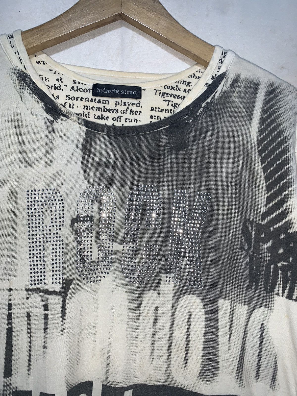 Beauty Beast Y2k Detective struct ROCK poem double layer longsleeve Size US M / EU 48-50 / 2 - 2 Thumbnail