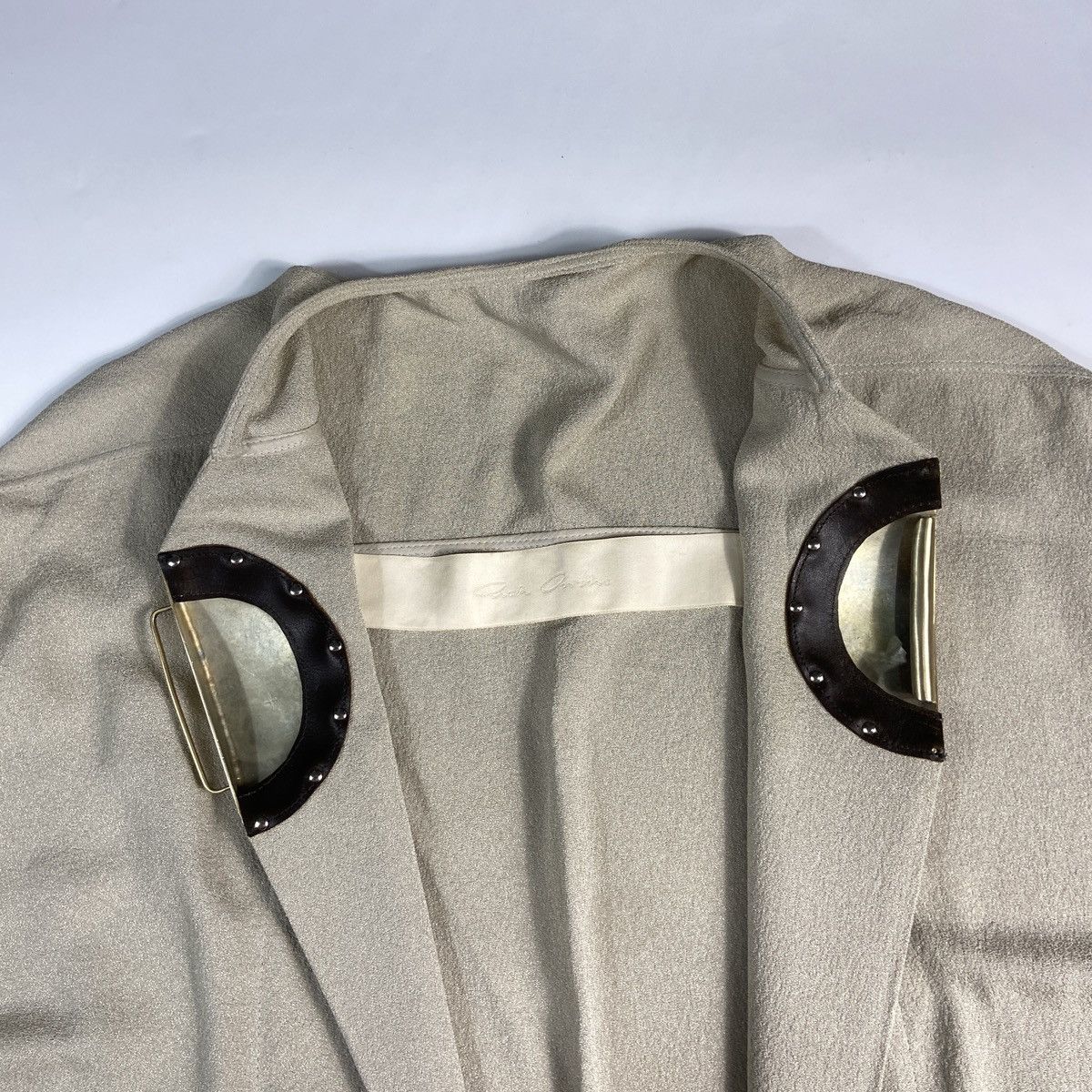Rick Owens Rick Owens - Dagger Mantlette Silk-crepe Jacket Size L / US 10 / IT 46 - 5 Thumbnail