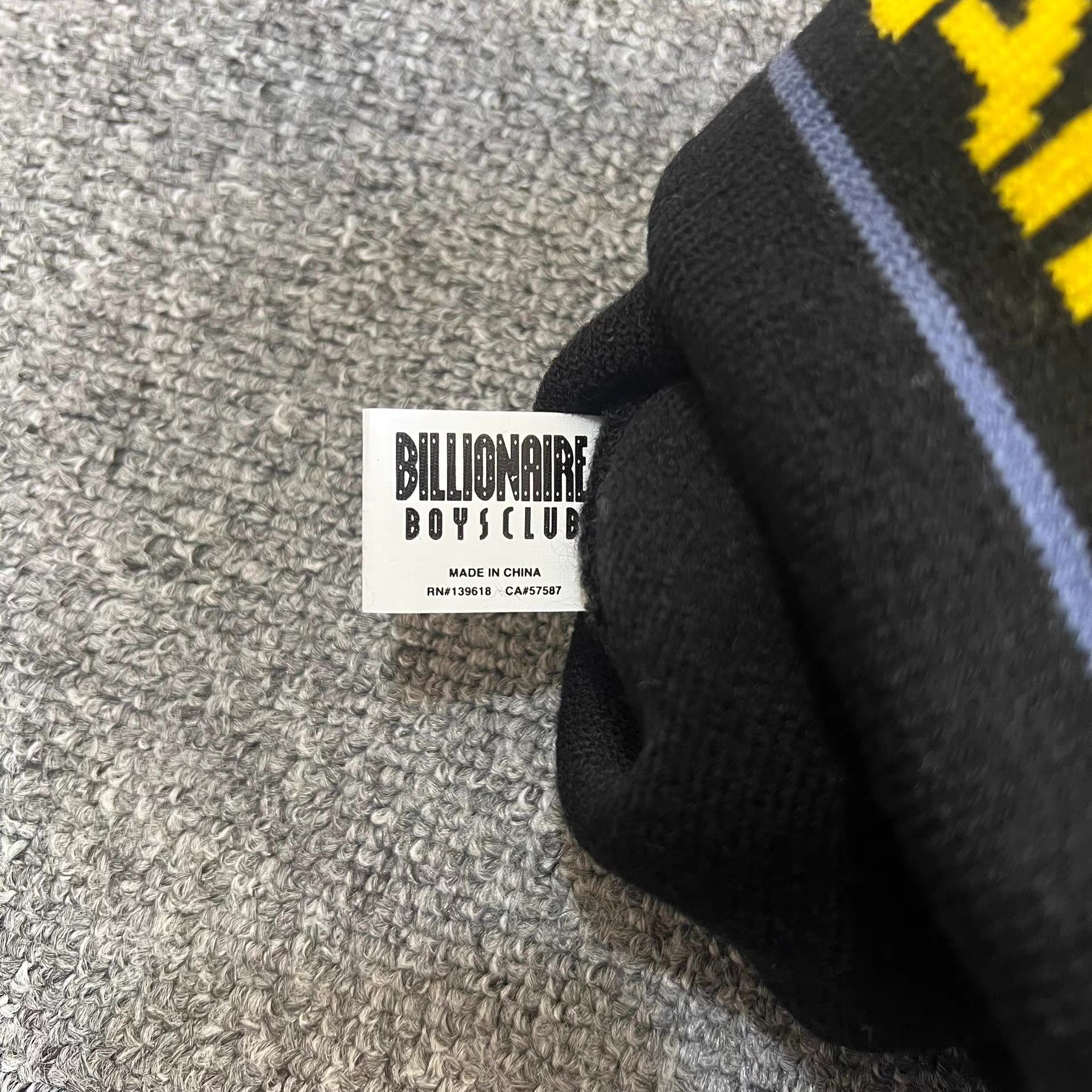 Billionaire Boys Club BBC US Striped Color-Block Knitted Beanie Q7 Size ONE SIZE - 4 Thumbnail