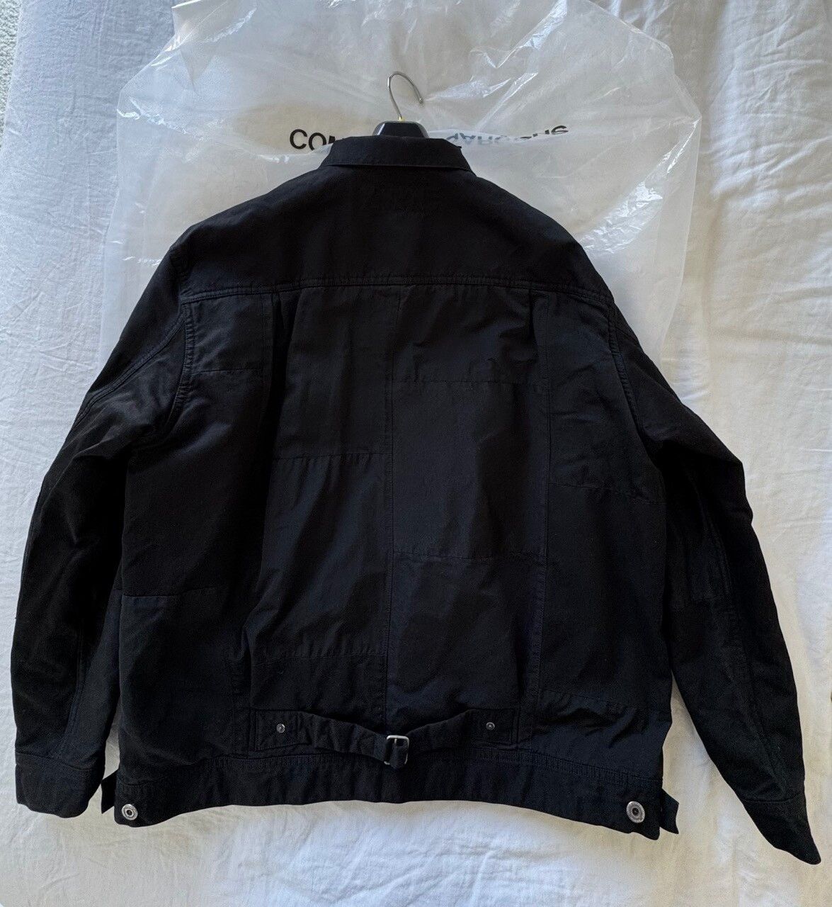 Comme des Garcons Homme Comme des Garçons Homme Dyed Patchwork Chore Jacket Black L Size US L / EU 52-54 / 3 - 6 Thumbnail