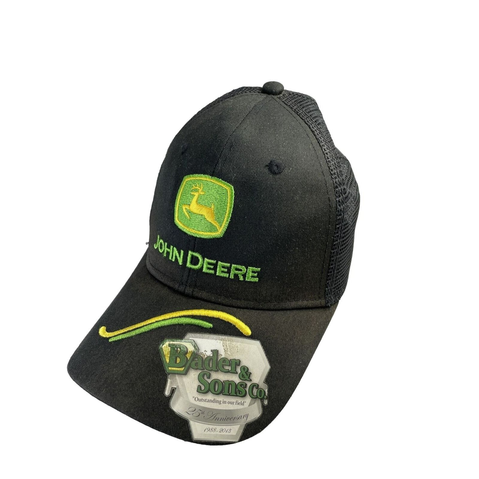 John Deere Black And Green JOHN DEERE Logo Trucker Otto Hat 25th Annive Size ONE SIZE - 2 Thumbnail