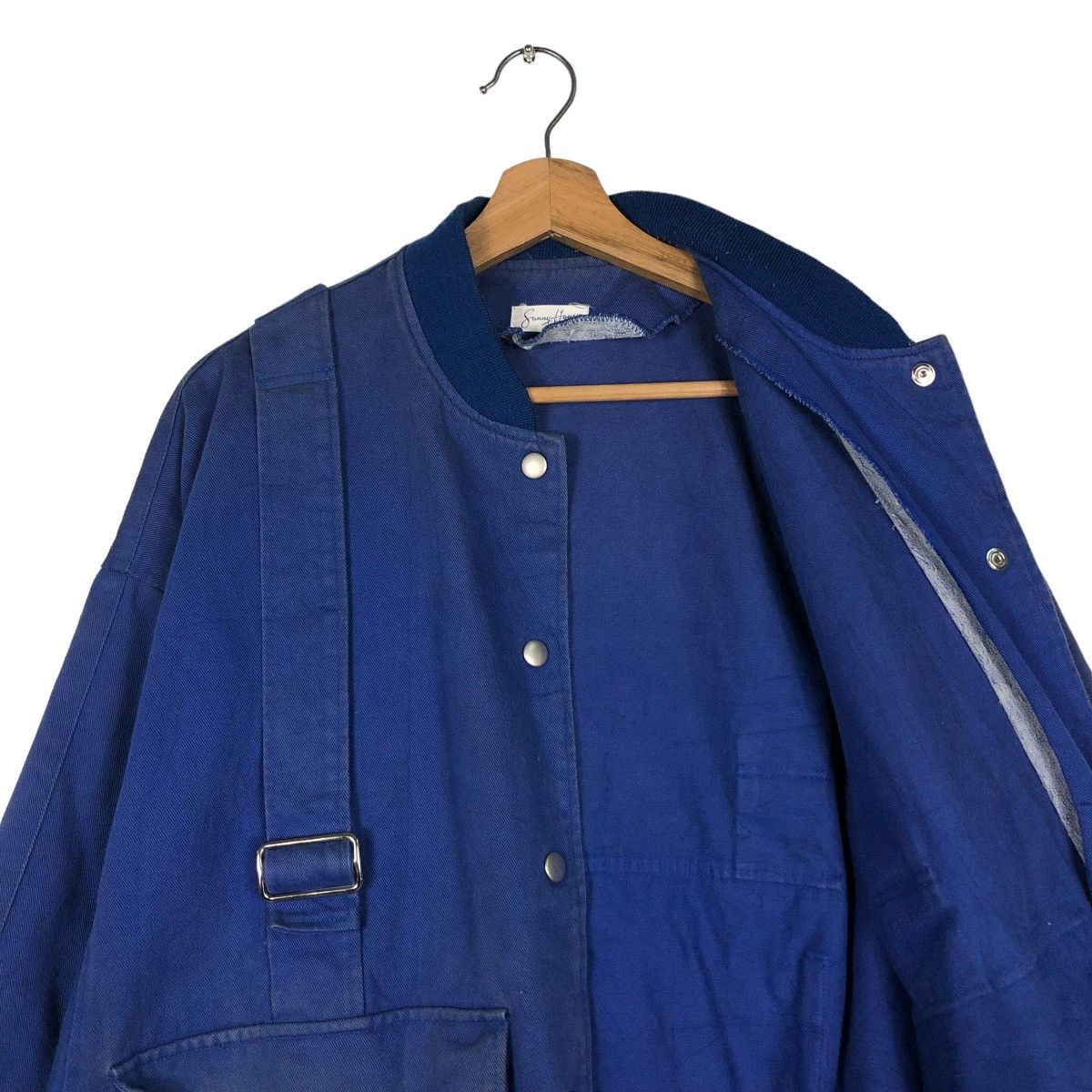 Japanese Brand 🔥VINTAGE PARACHUTE BONDAGE BIKER BOMBER JACKET SUNNY HOUSE Size US M / EU 48-50 / 2 - 14 Thumbnail