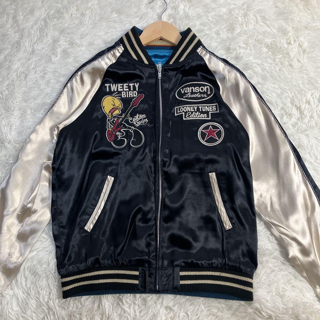 Vanson Leathers Looney Tunes vanson reversible Sukajan skeleton jacket Toyo Size US L / EU 52-54 / 3 - 5 Thumbnail