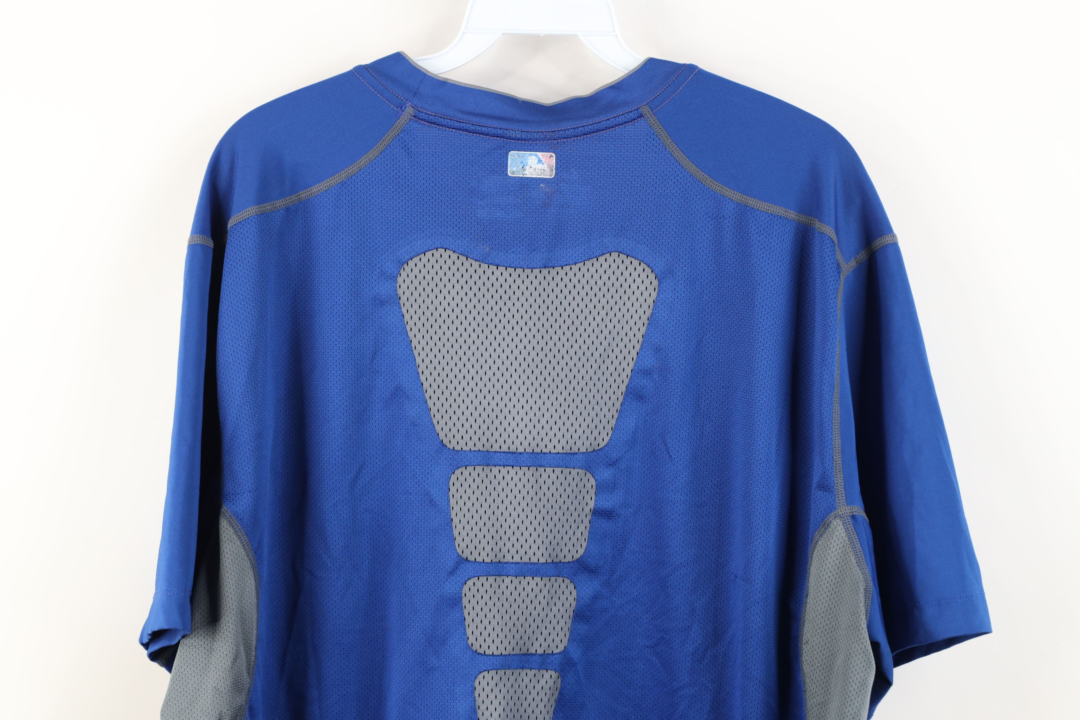 Nike Nike Pro Combat Chicago Cubs Baseball Fitted T-Shirt Blue Size US XXL / EU 58 / 5 - 15 Thumbnail
